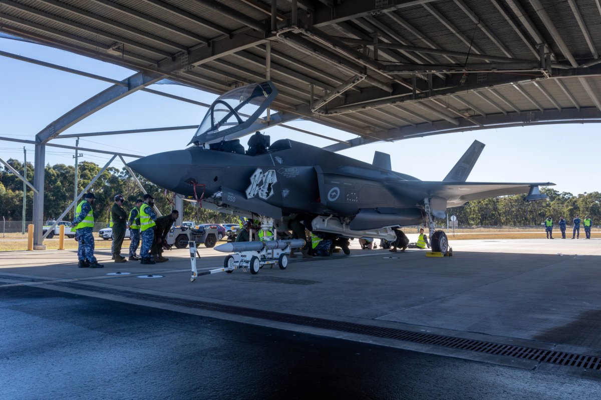 Gitto da combattimento dell'Aeronautica Australiana Royal a F -35