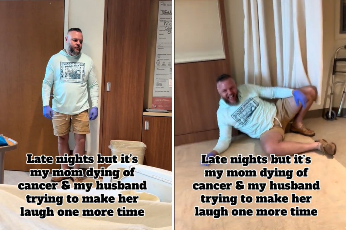 Photos from Sarah Herrington's TikTok video