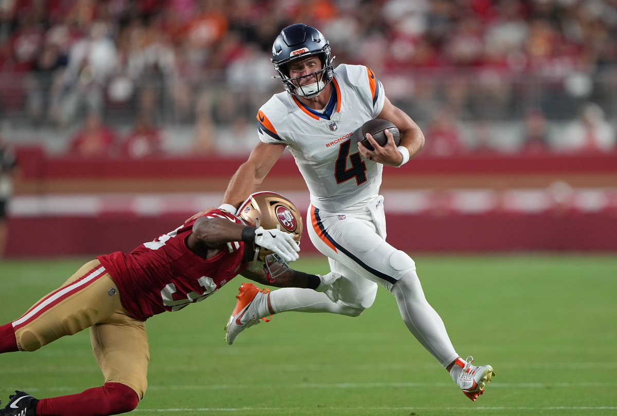 Denver Broncos QB Sam Ehlinger.