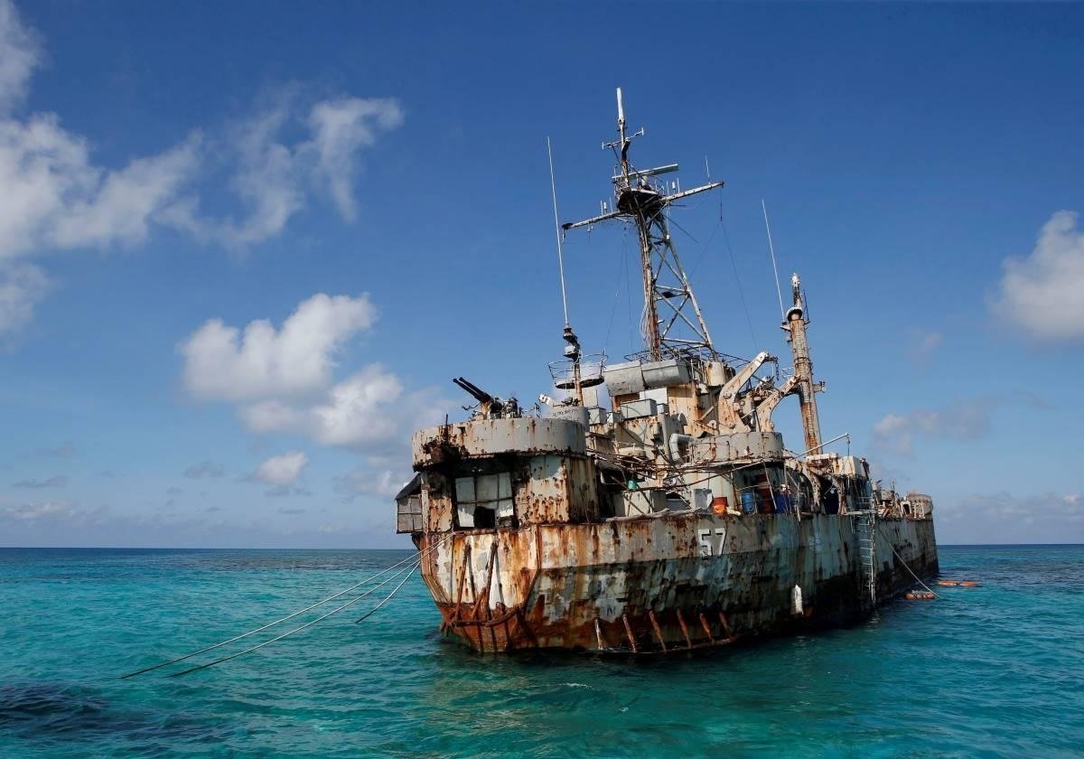 BRP Sierra Madre at Second Thomas Shoal