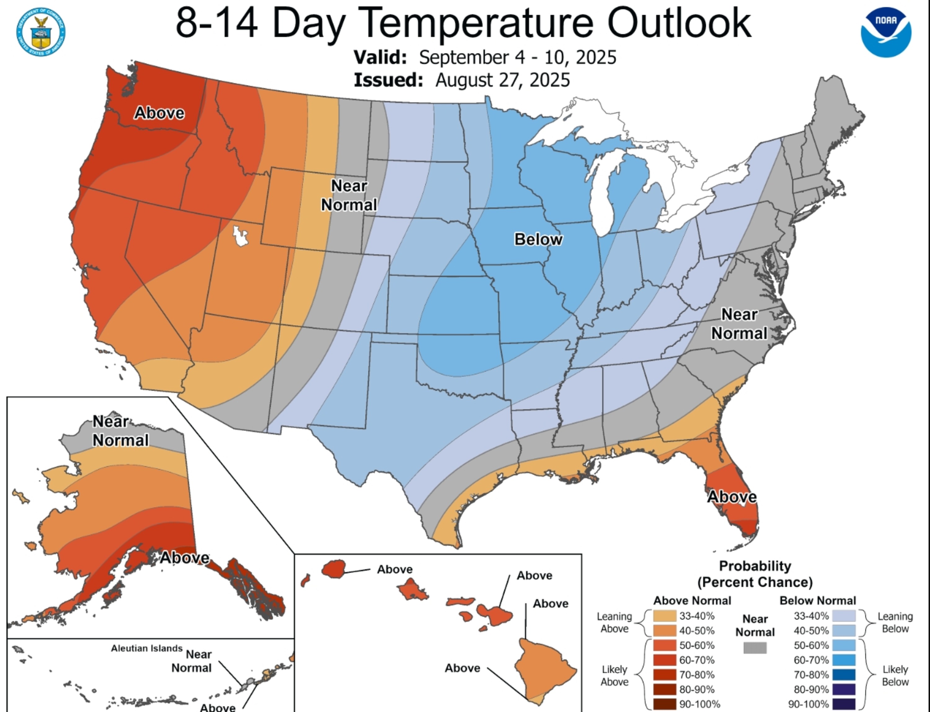 Map Shows Where Coldest Temperatures Expected Next Week