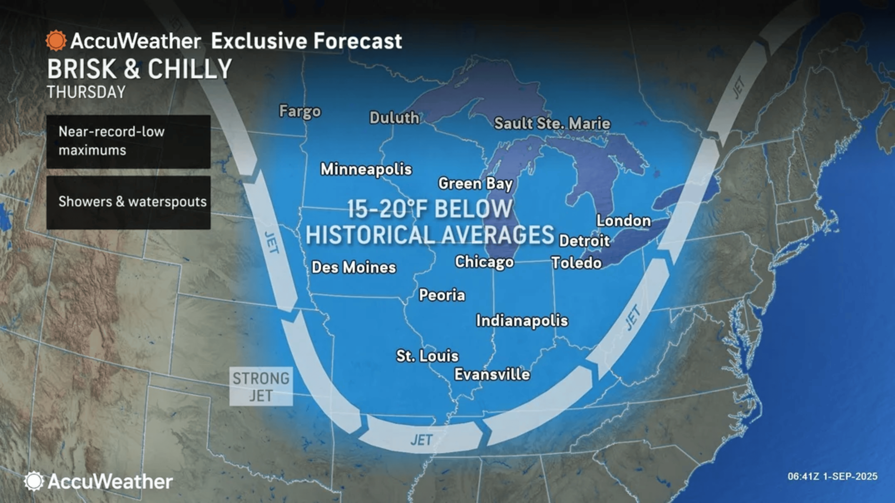 Map Shows Where Polar Air Will Plunge Temperatures Across South This Week