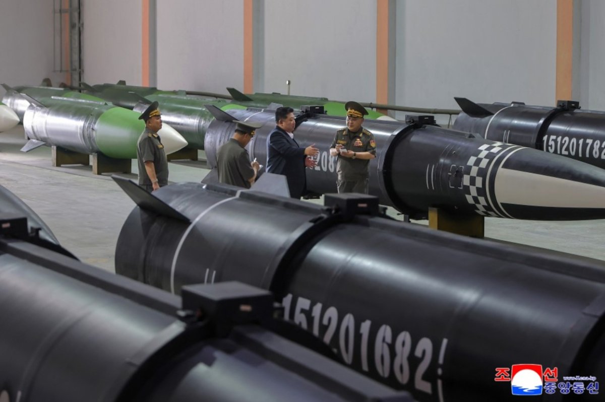 Kim Inspects Missile Factory