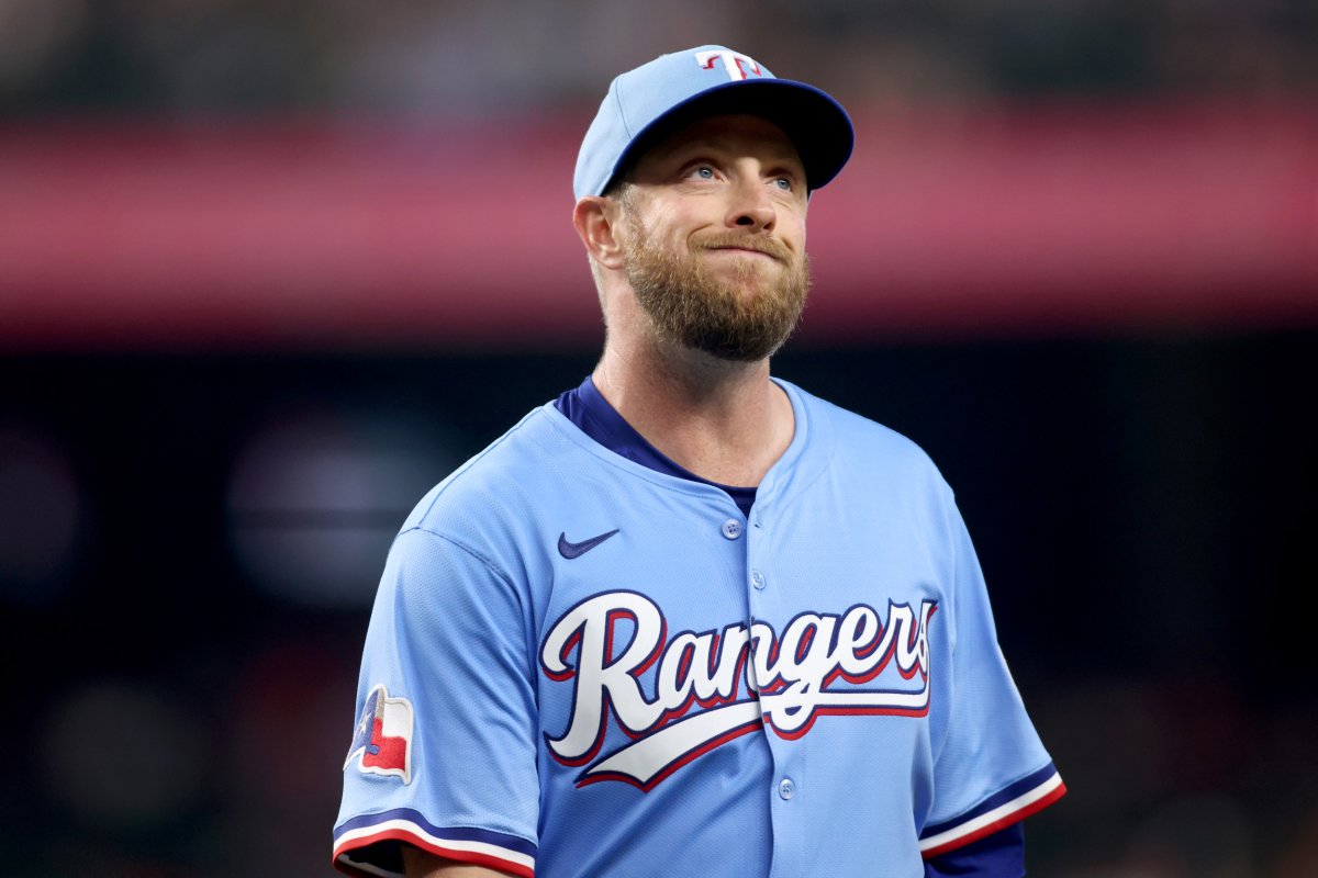 Texas Rangers starting pitcher Merrill Kelly