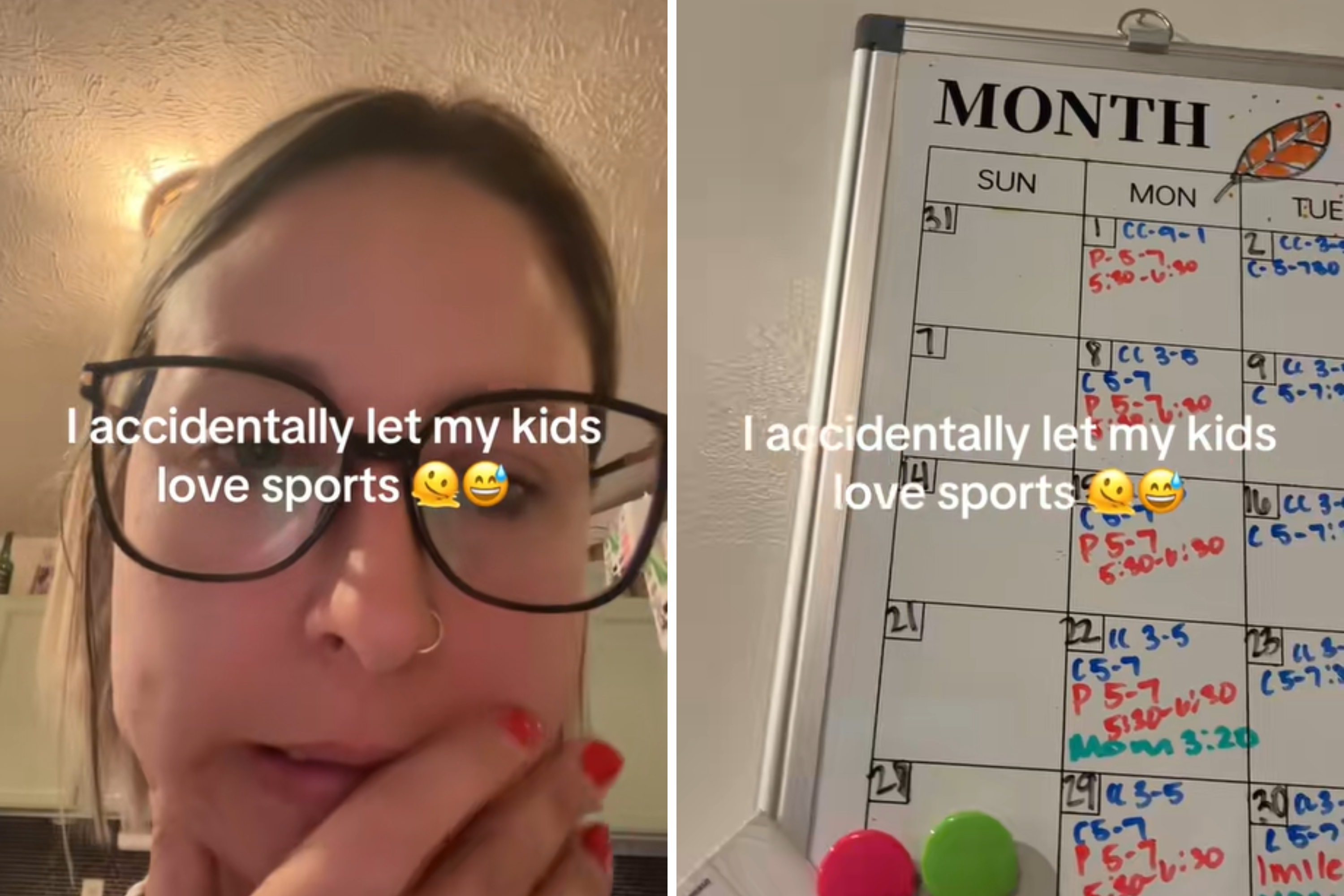 Mom Accidentally Let Her Kids Get Into Sports, Then Sees Fall Schedule