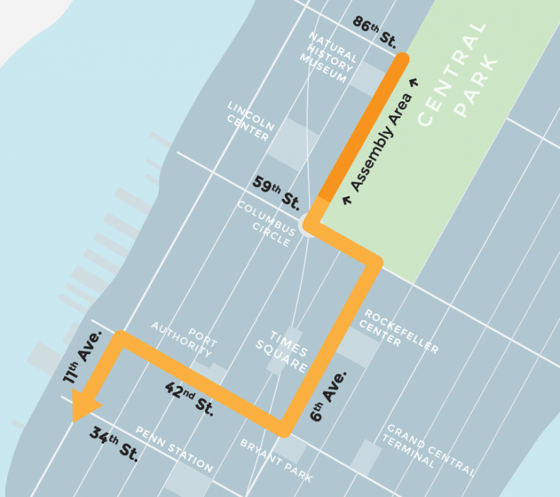 Climate March Route