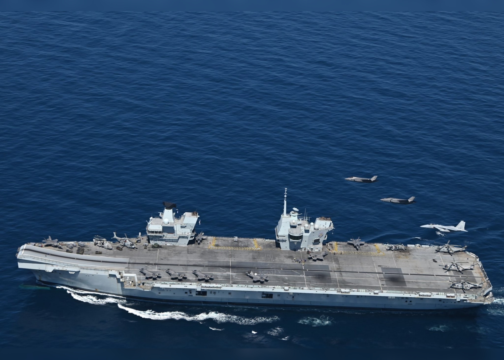 British Aircraft Carrier Emerges on Russia's Eastern Flank