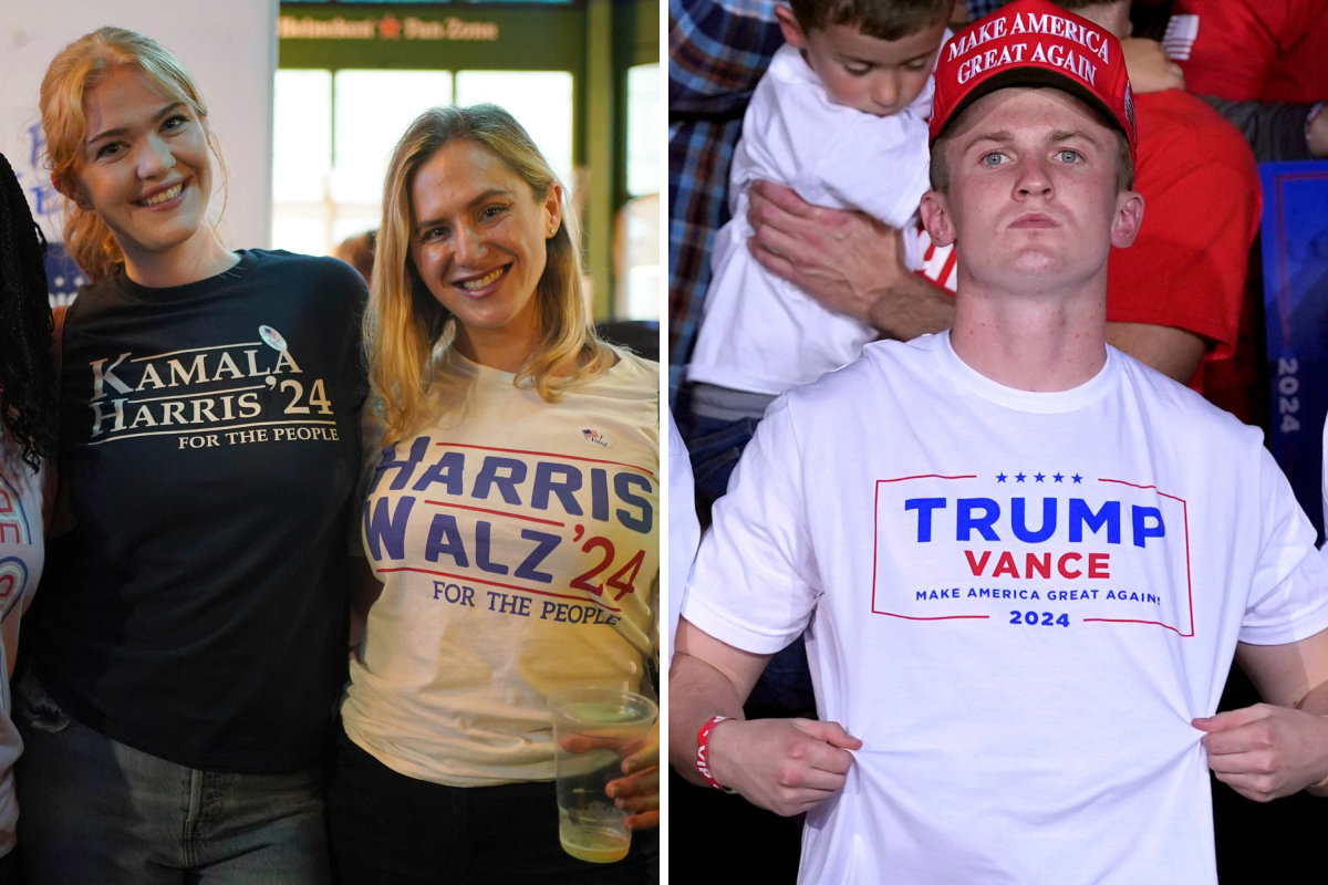 Female Harris Voter, Male Trump Voter