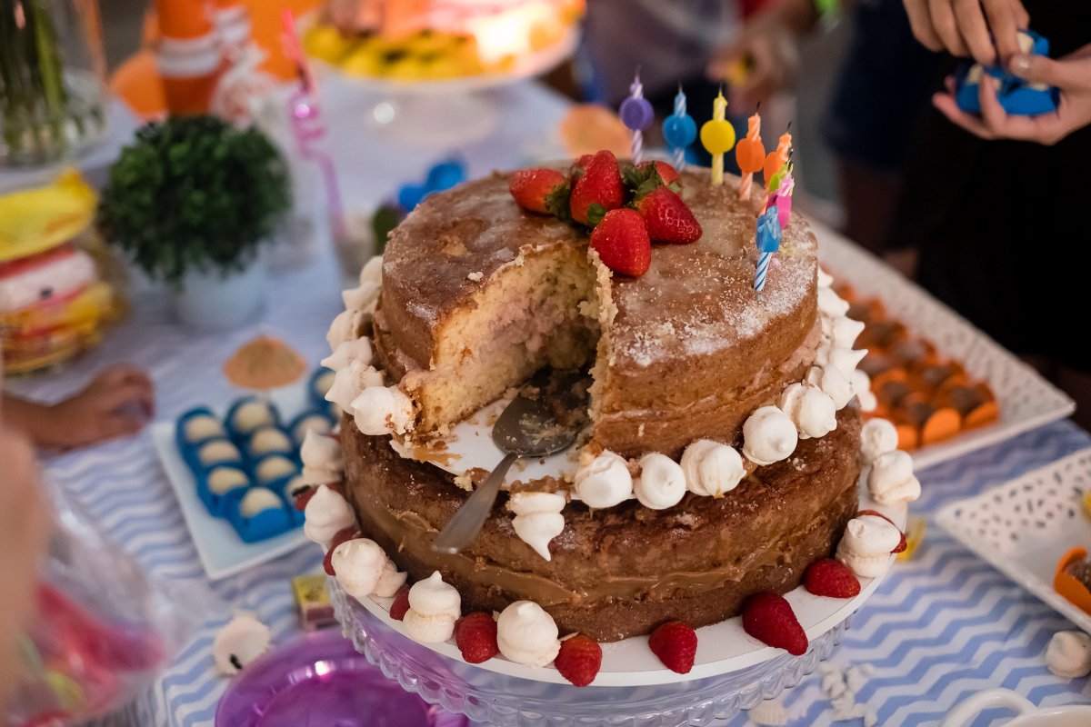 A stock image of a birthday cake.