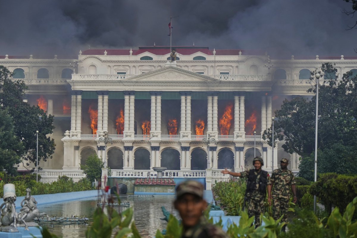 Singha Durbar fire Nepal