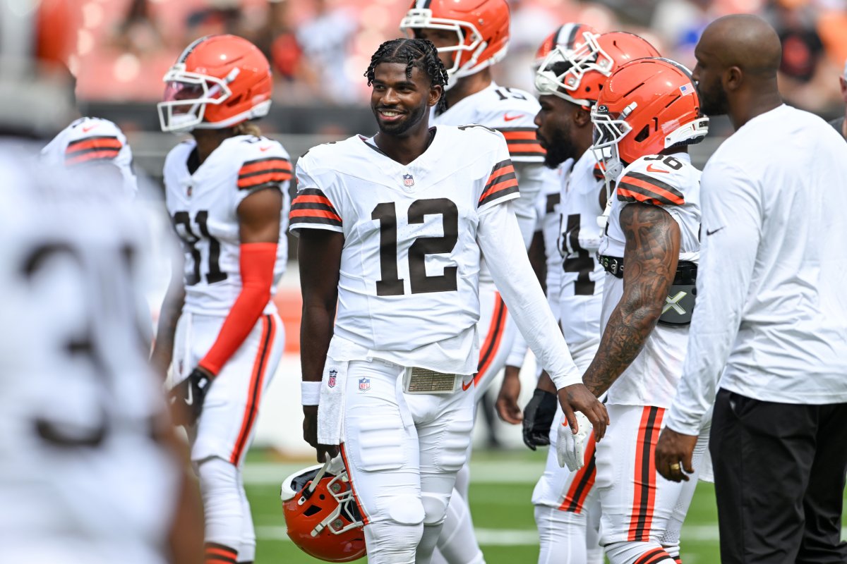 Cleveland Browns quarterback Shedeur Sanders