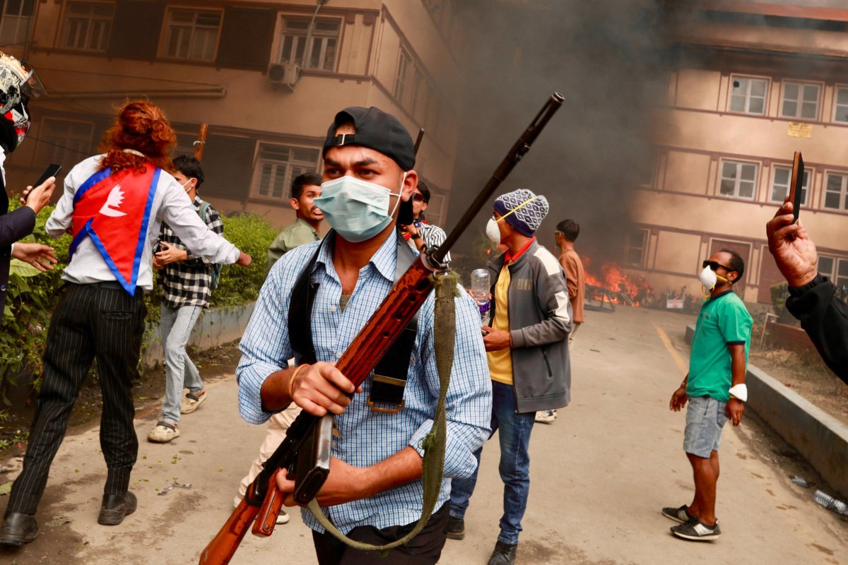 Nepal protesters Kathmandu 