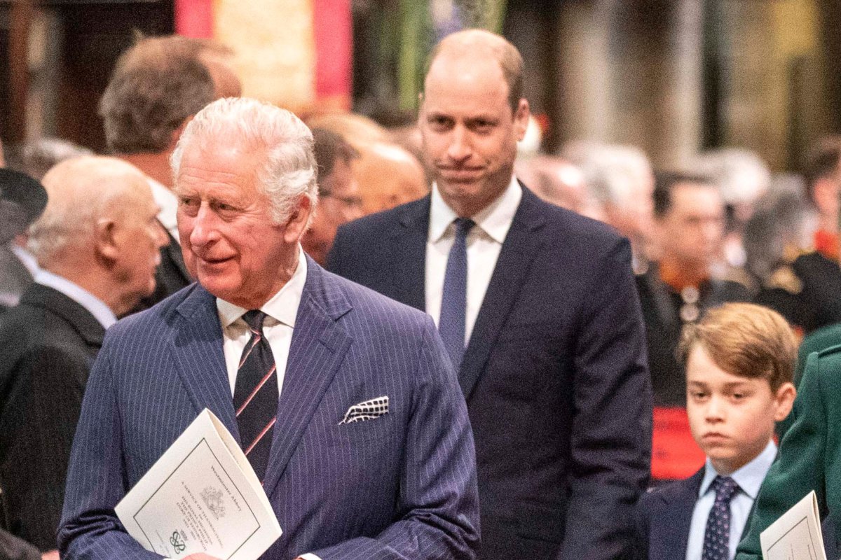 King Charles Leads Prince William, George