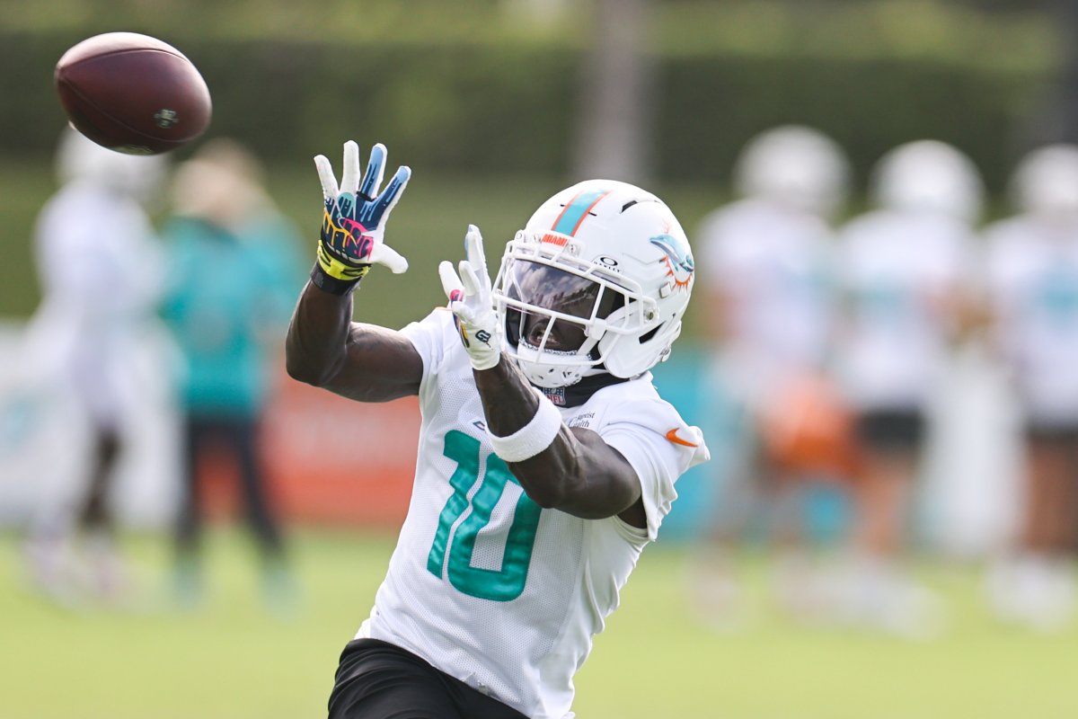 Miami Dolphins, receptor largo, salto de camada