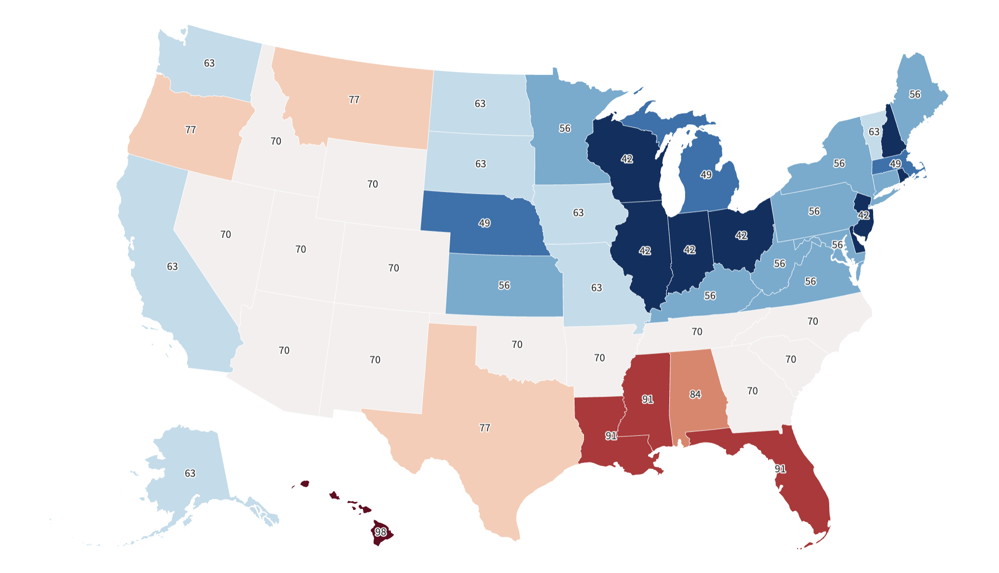 Map Shows States Where Homes Take Shortest—and Longest—to Sell Map Shows States Where Homes Take Shortest—and Longest—to Sell