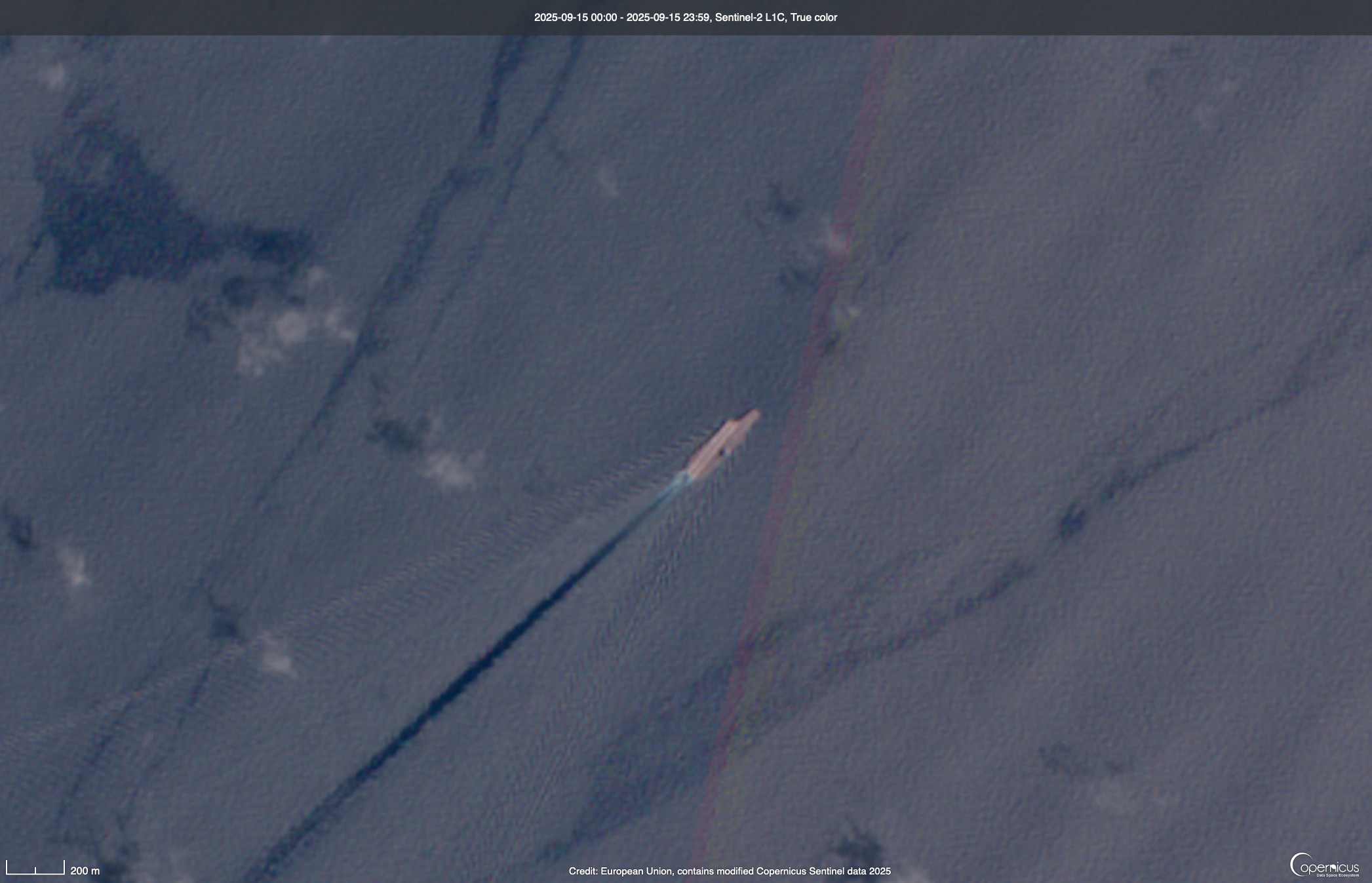 Satellite Photo Shows Chinese Aircraft Carrier Sailing in Contested Waters
