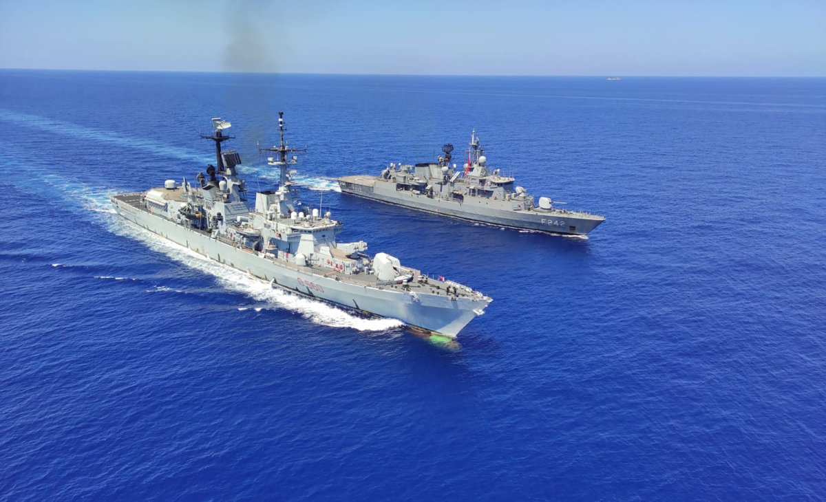 意大利圖爾基耶的聯合海軍演習