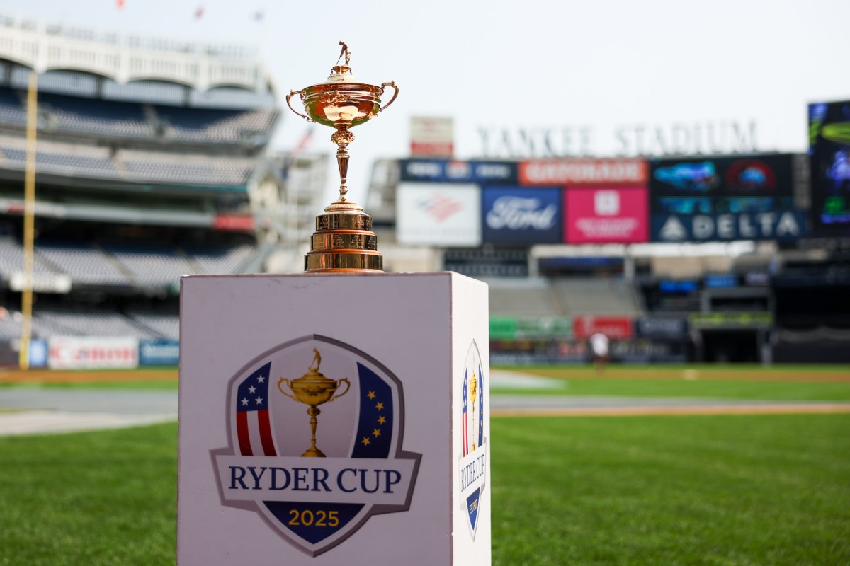 ryder cup trophy yankee stadium 2025