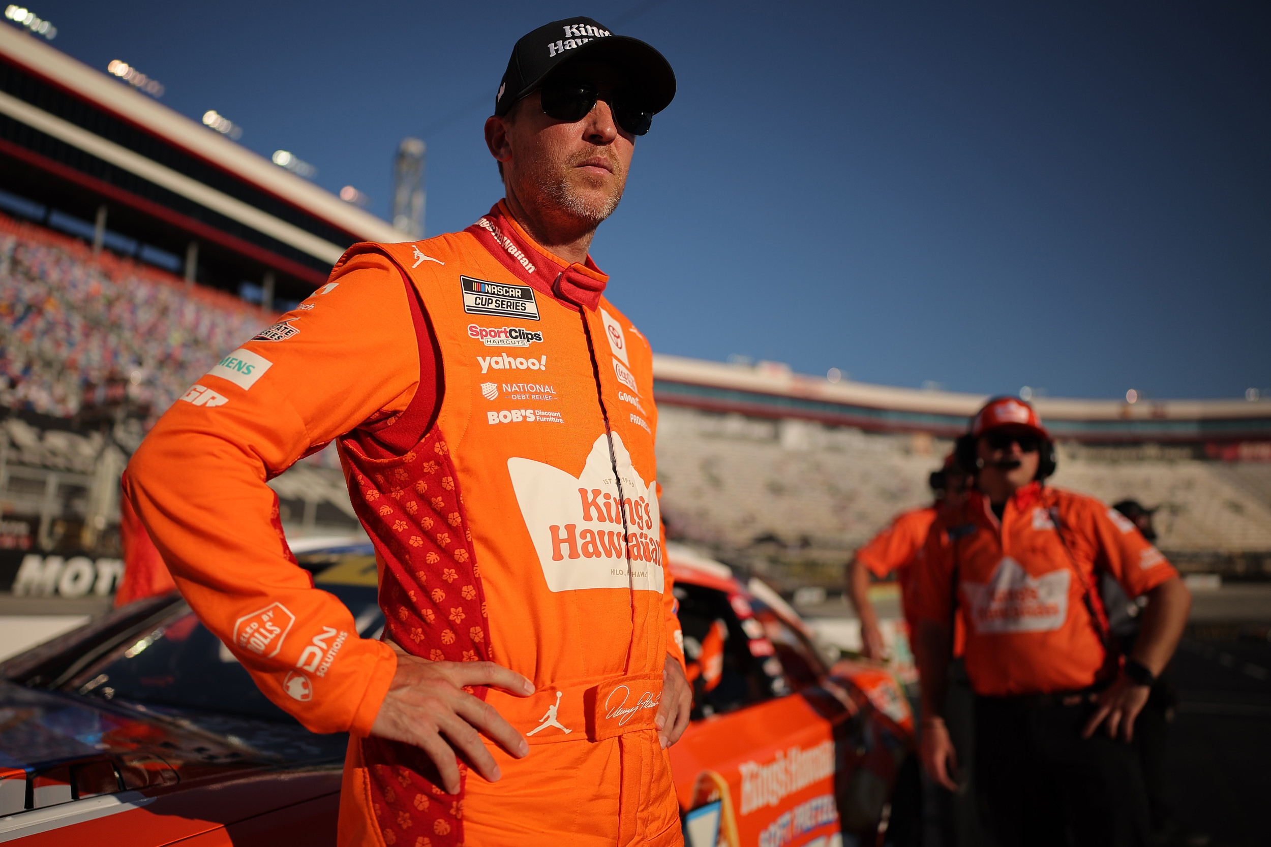 Denny Hamlin Team Penalty Deferred: JGR Crew Members Hit With Two-Race Suspension