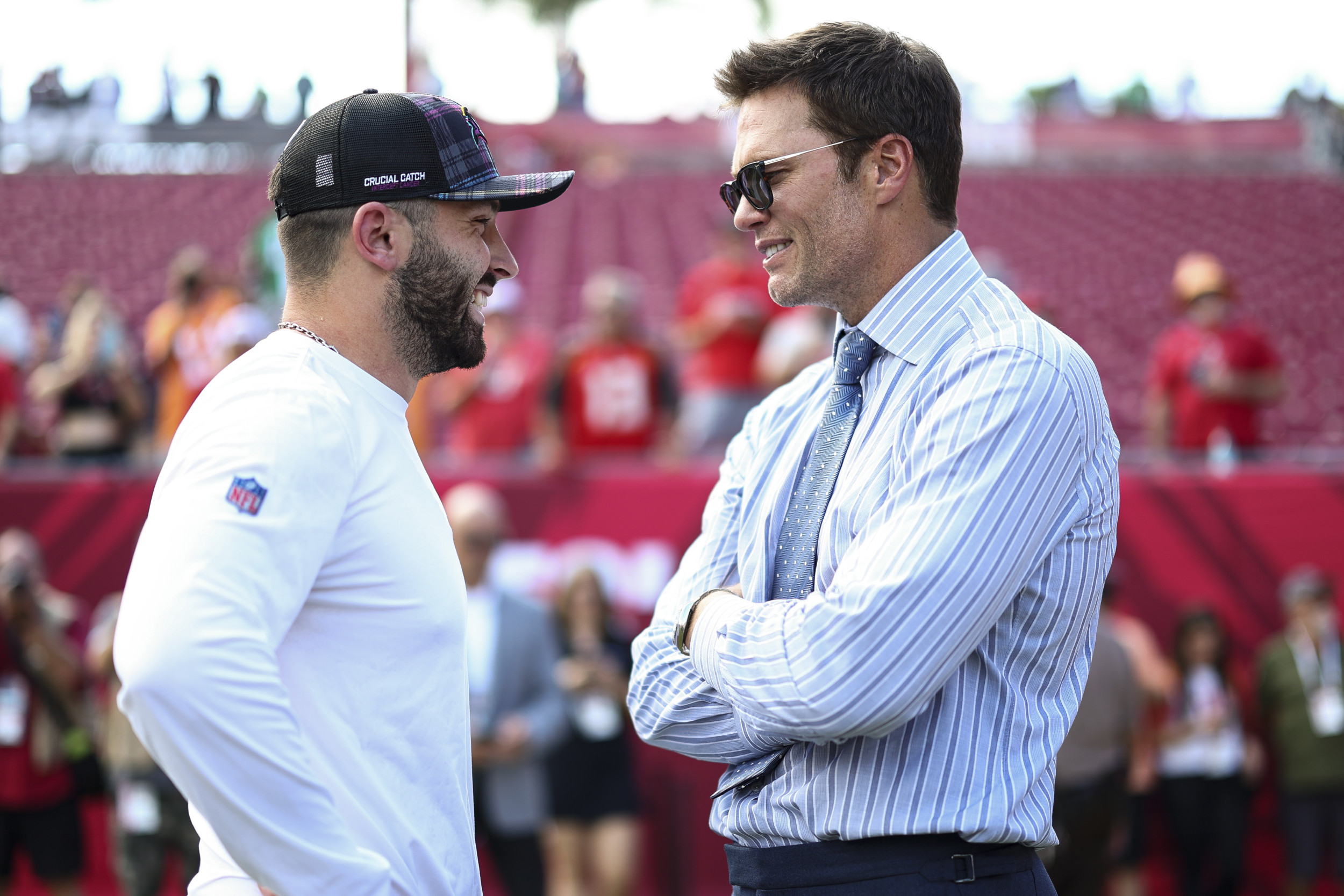Tom Brady Sends Message to Buccaneers QB Baker Mayfield
