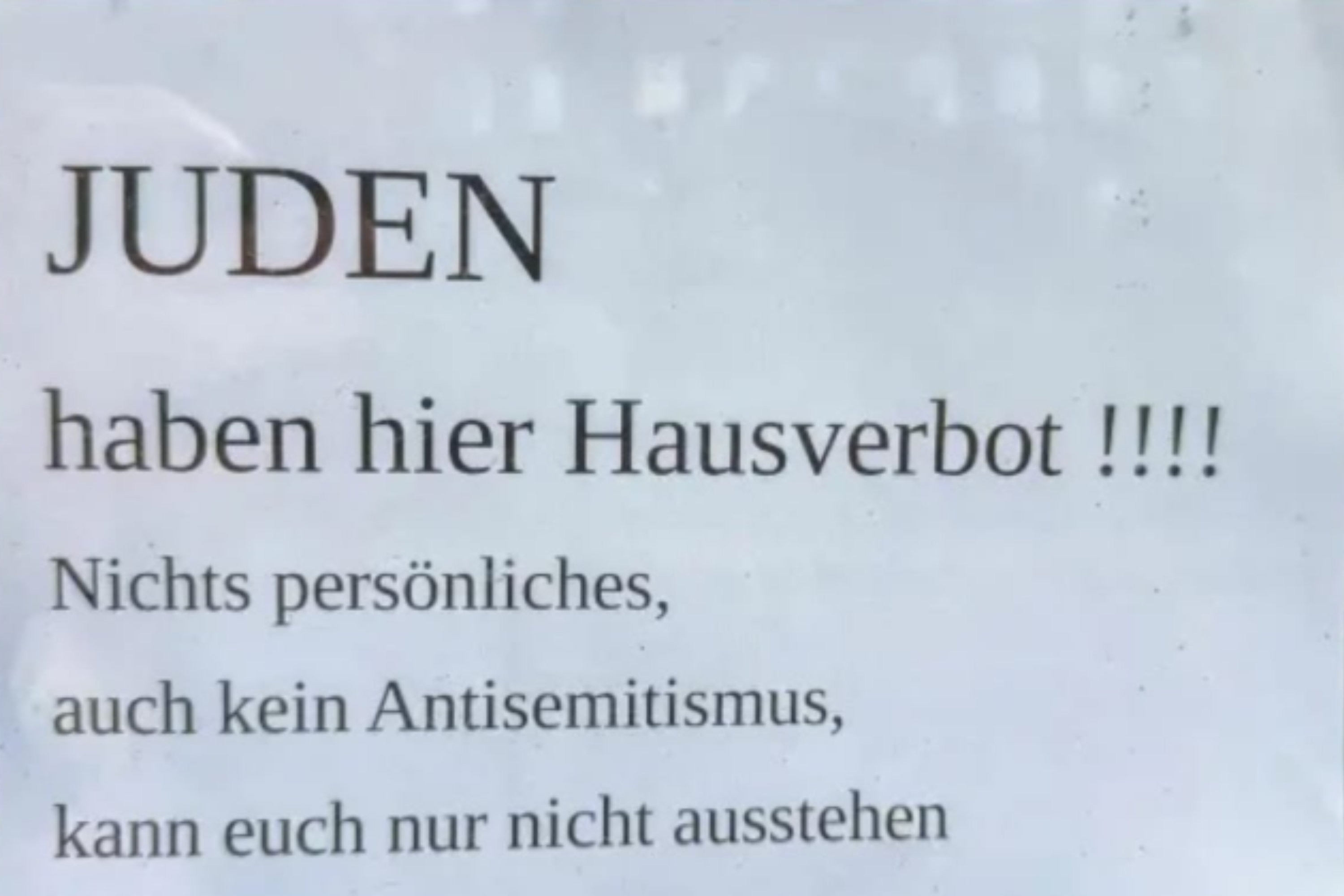 German Store Bans Jews From Entry: 'Can't Stand You'