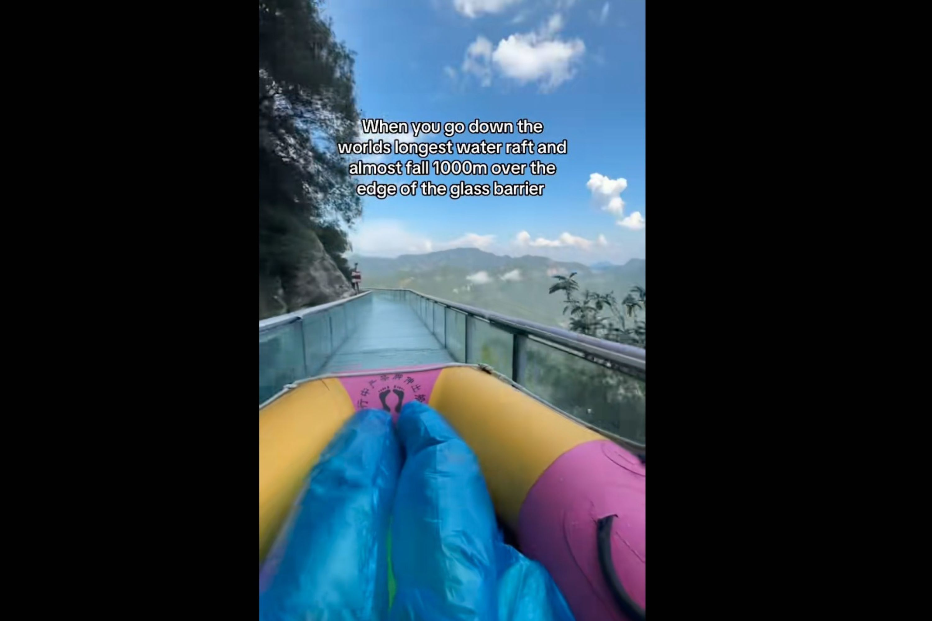Shocking Video: Patriotic Woman Overcomes Fear on Massive Patriotic Water Ride!