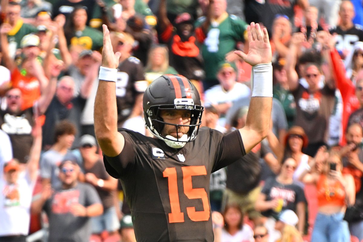 Cleveland Browns QB Joe Flacco.