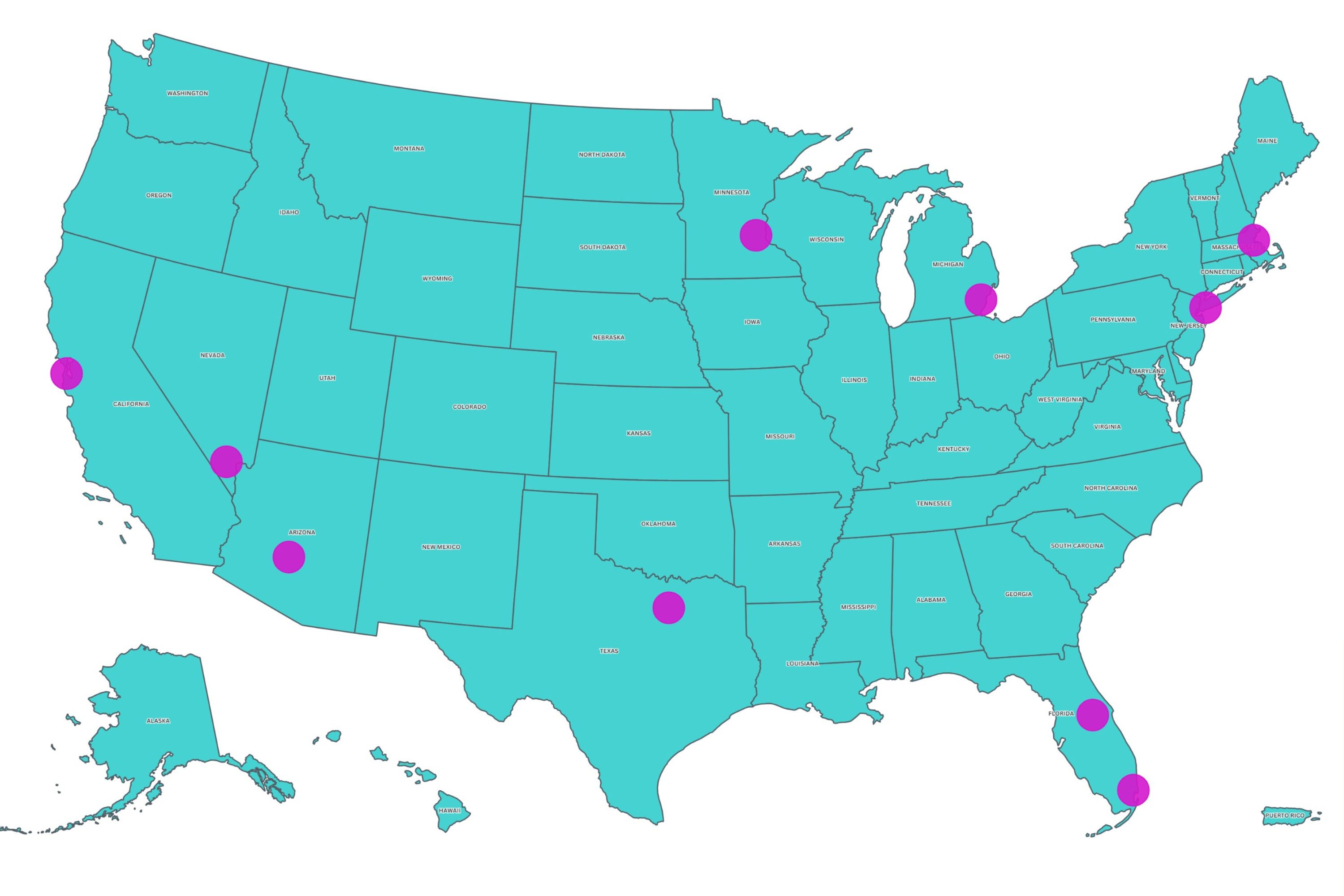 Map Reveals Passengers& 039; Favorite Airports in North America