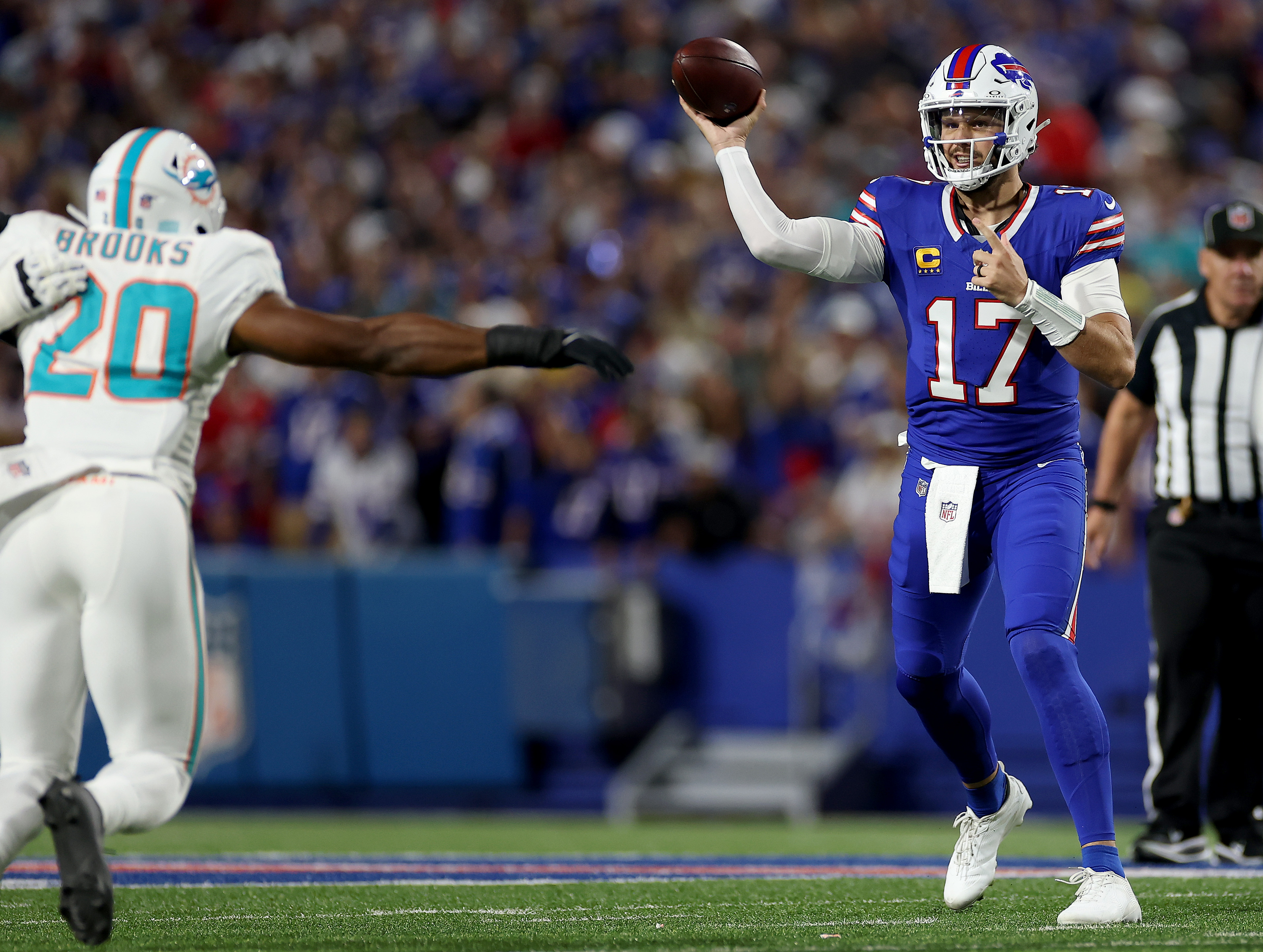 Stunning Stat Reveals Dolphins Success Against Bills QB Josh Allen in Loss