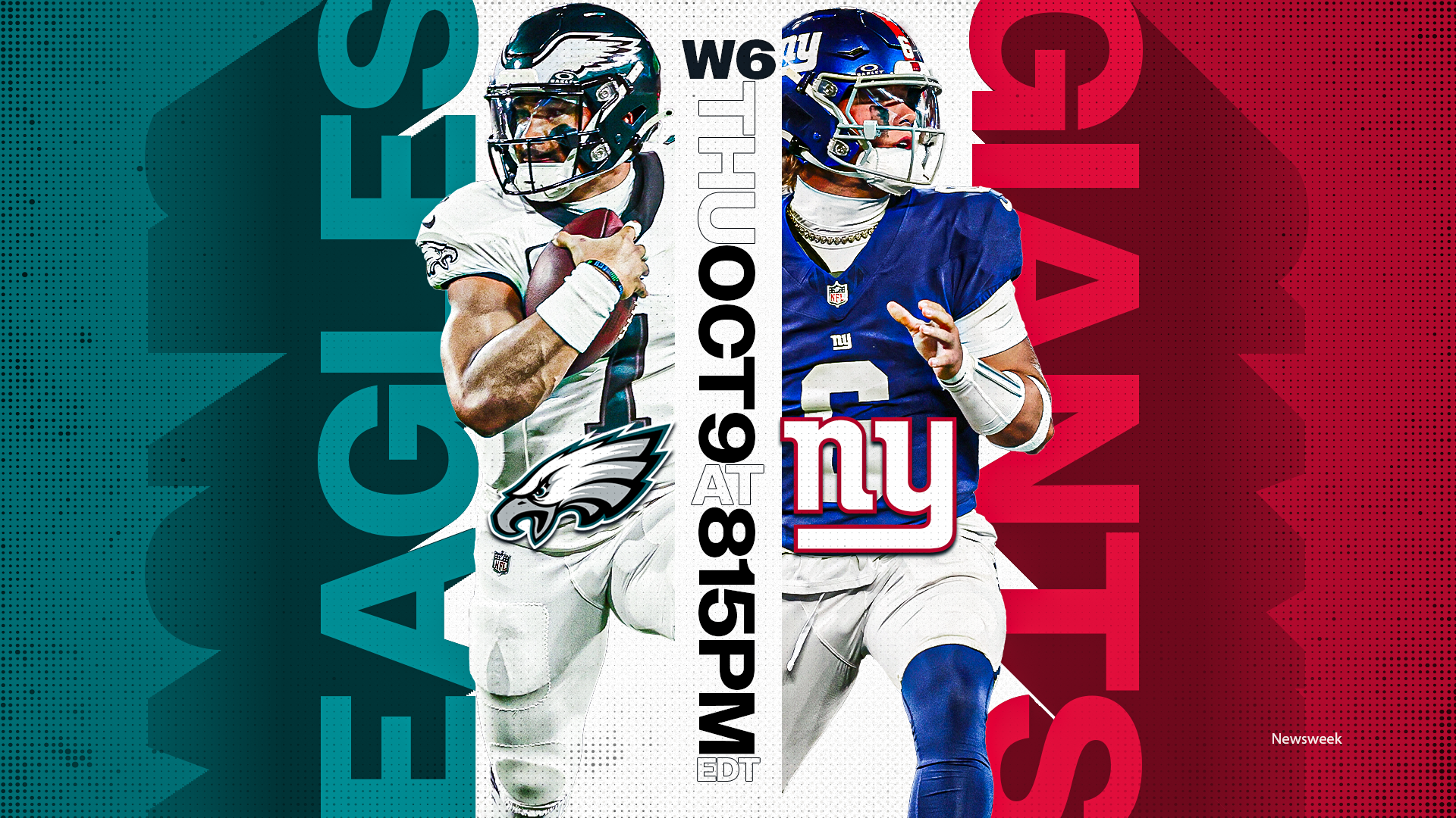 How to Watch Eagles vs Gaints: Live Stream NFL Week 6 Thursday Night Football, TV Channel