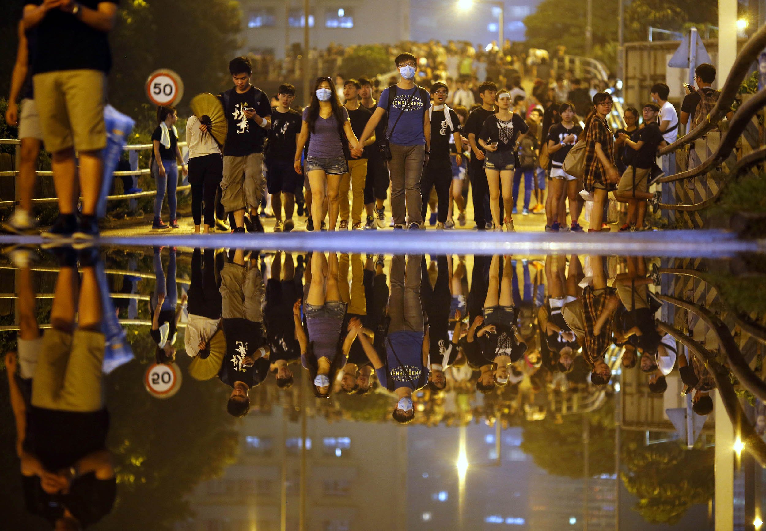 Rain or Shine: Hong Kong's Protesters Stay On