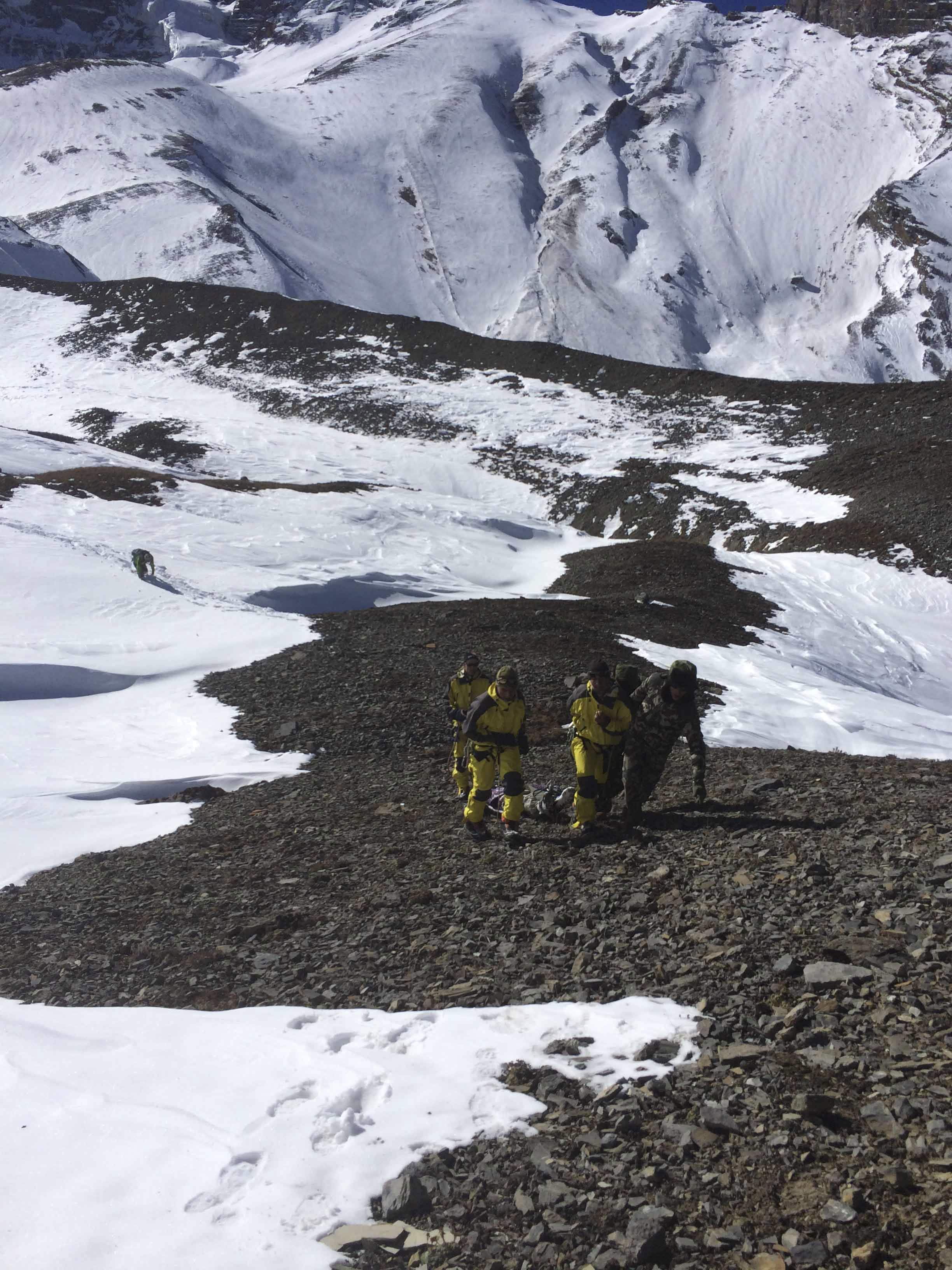 Survivors of a Himalayan Avalanche Say Boulder Saved Their Lives