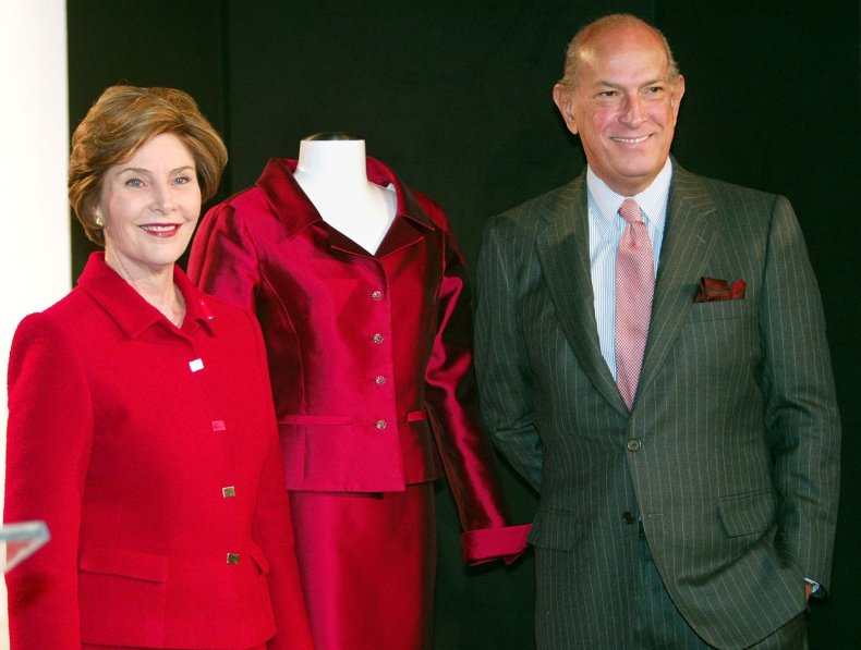 10-21-14 de la Renta Laura Bush 1