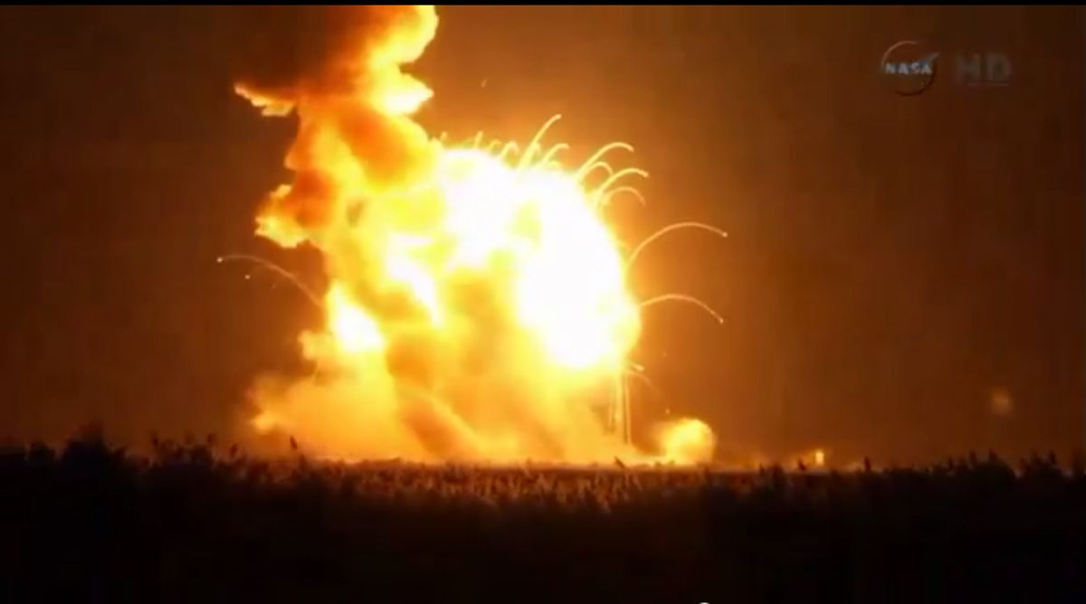 Unmanned U.S. Supply Rocket Explodes Seconds After Liftoff Newsweek