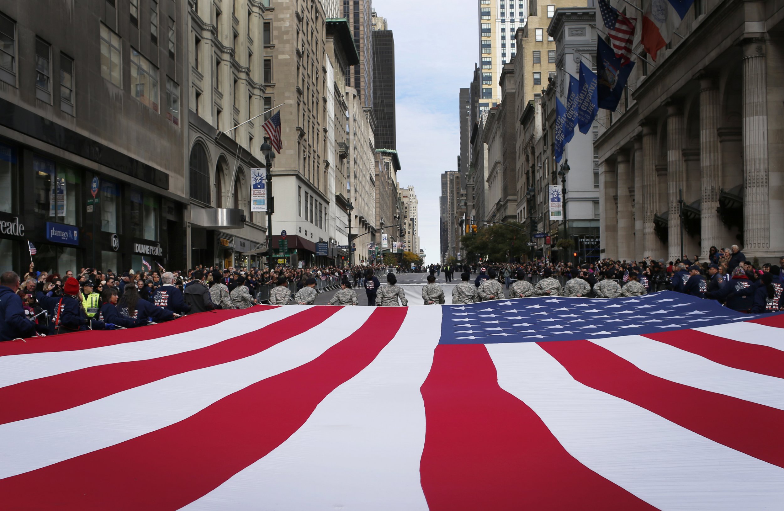 Nyc Themes 2014 Veterans Day Parade Land Of The Free Home Of The Brave