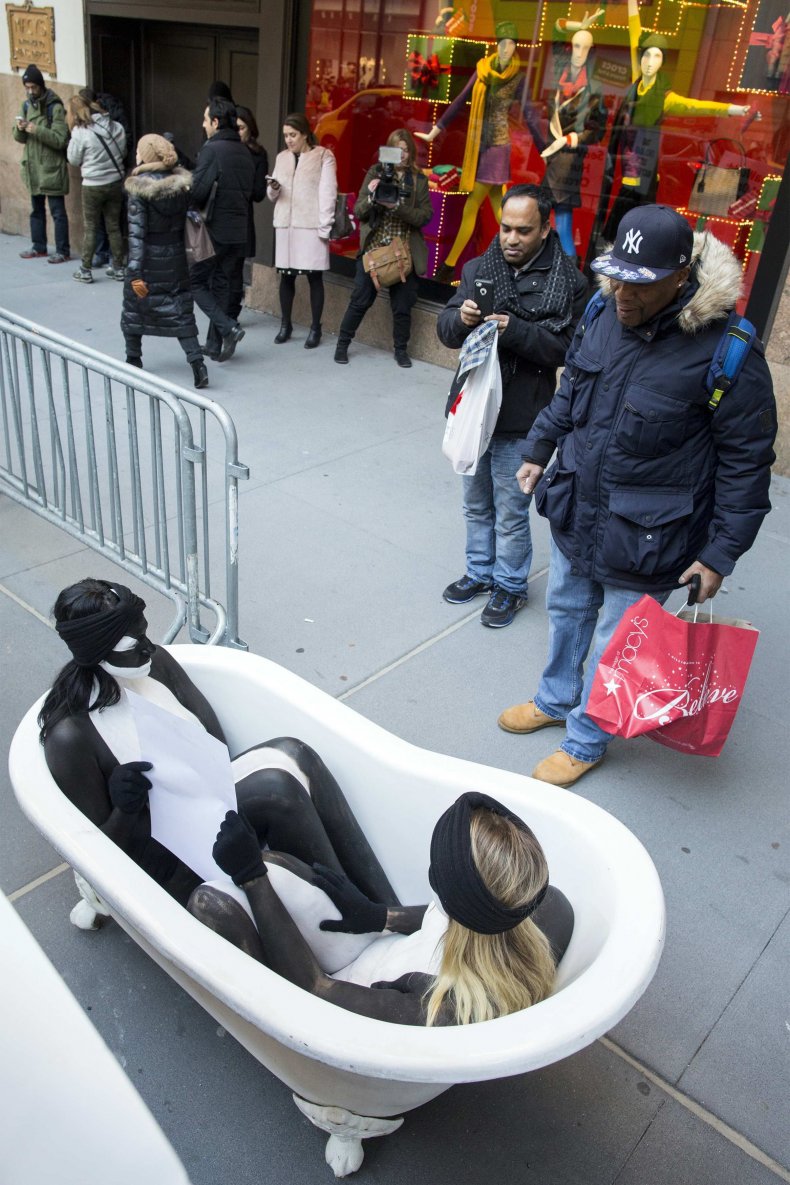 PETA demonstration