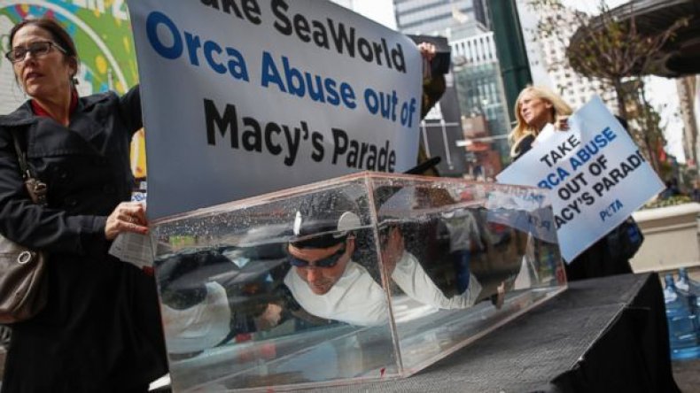 PETA demonstration