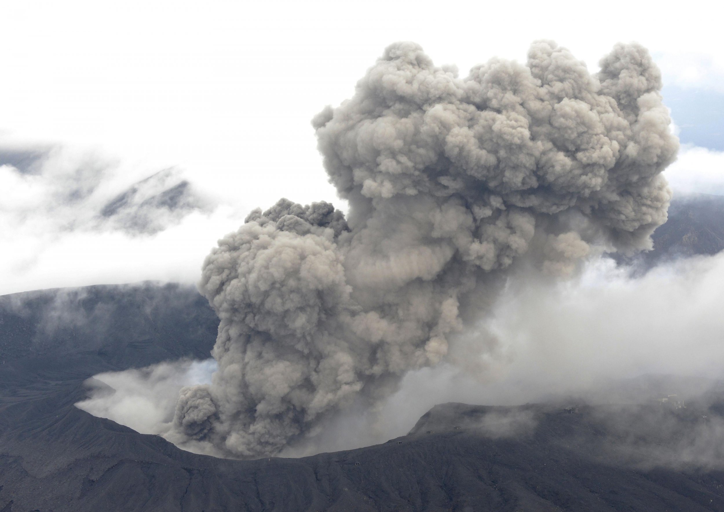 Mount Aso, One of World's Largest Volcanoes, Erupts in Japan