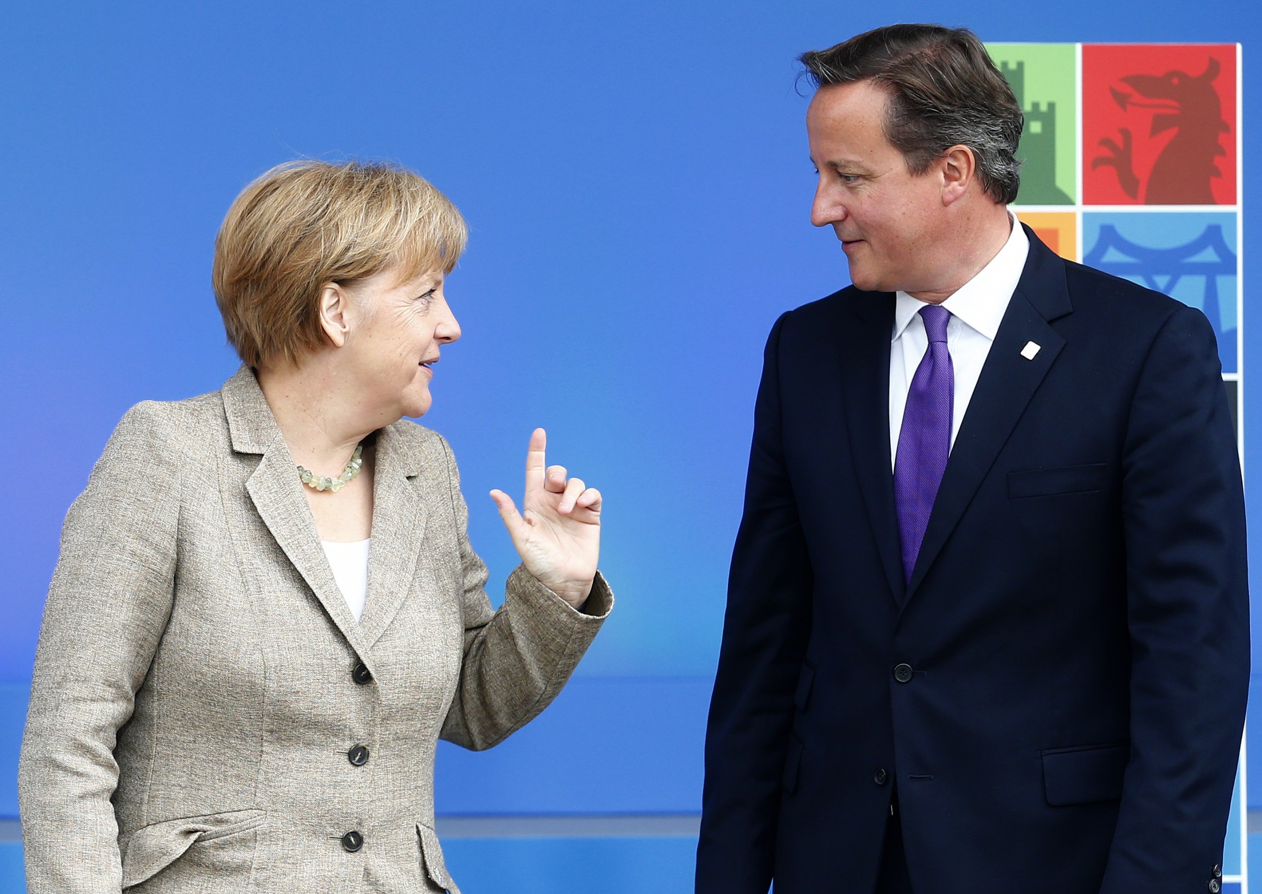 Merkel and Cameron