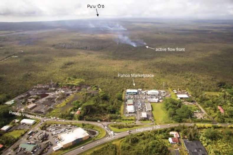 USGS Pahoa Marketplace Aerial