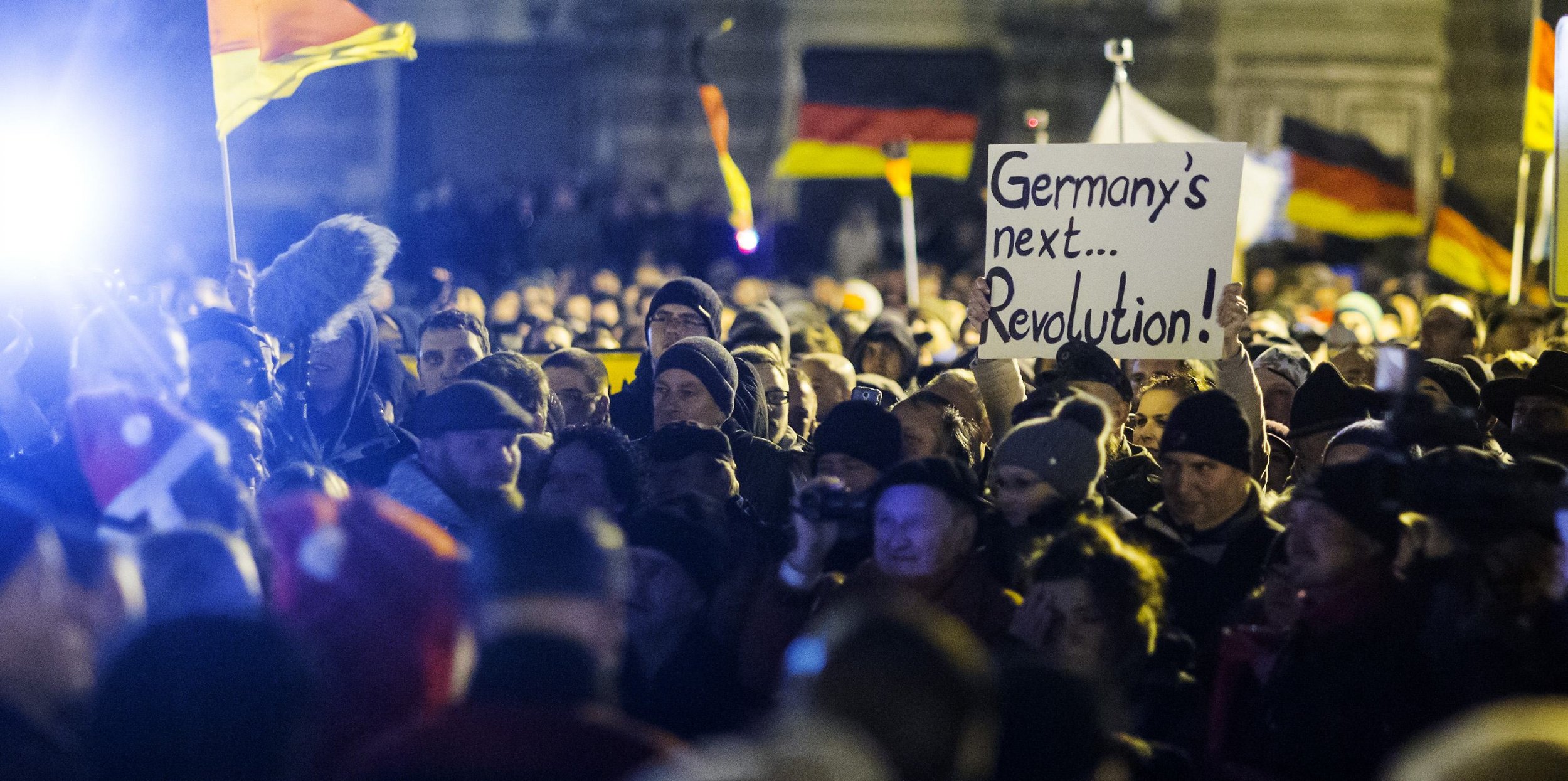 anti-immigration rally in germany