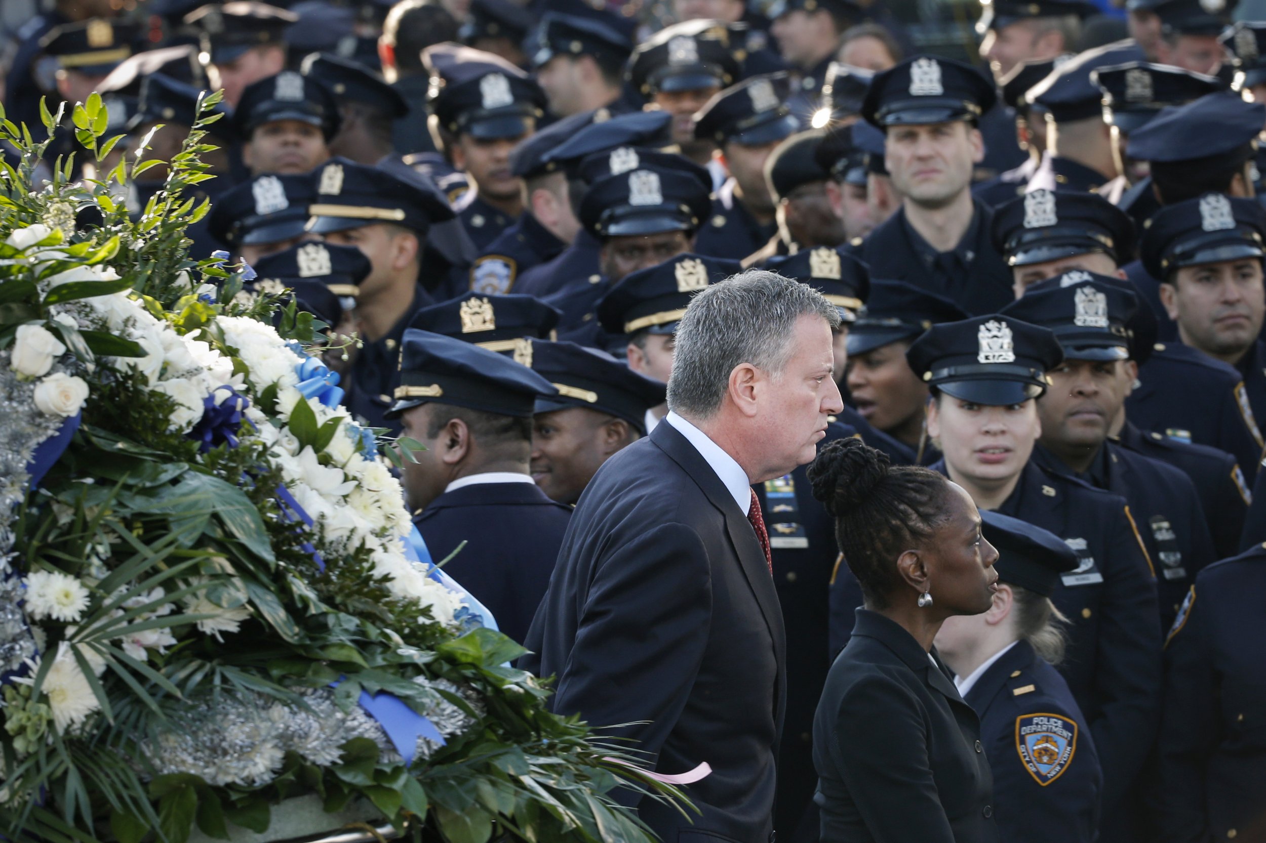 Photos: Thousands Gather For Slain NYPD Officer's Funeral - Newsweek