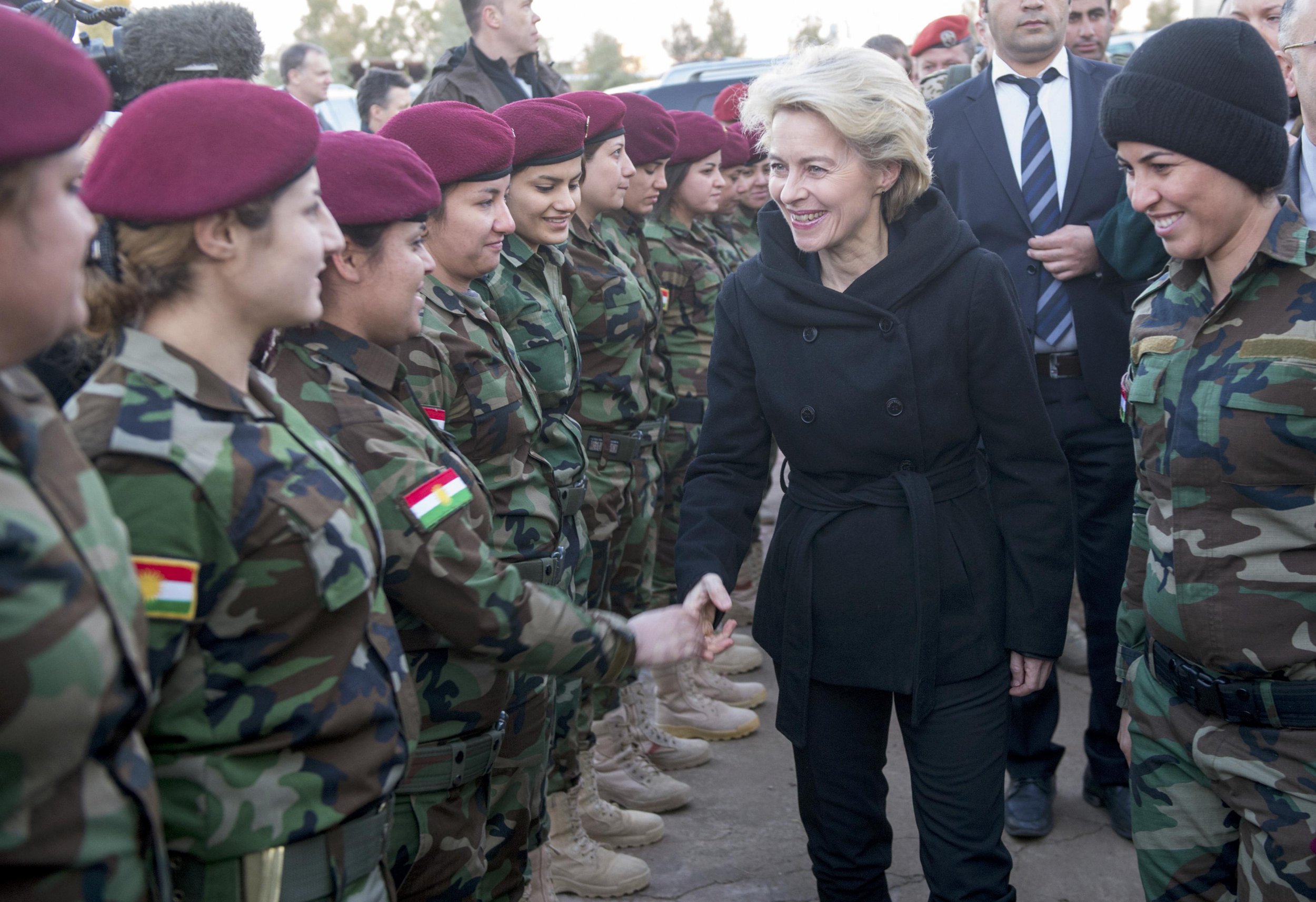 Von Leyen meets Kurdish Forces