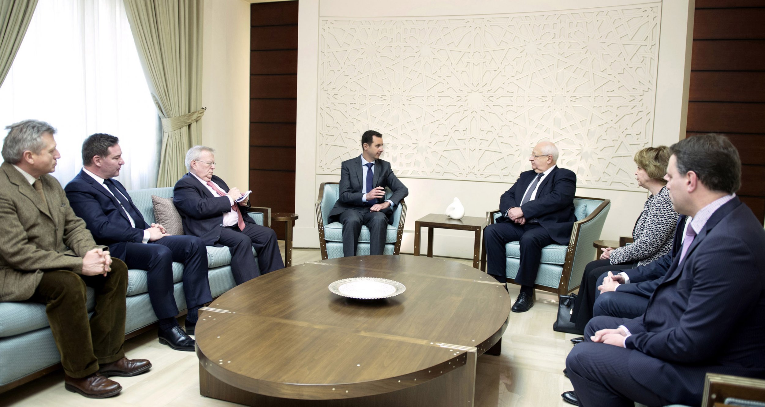 Assad French delegation