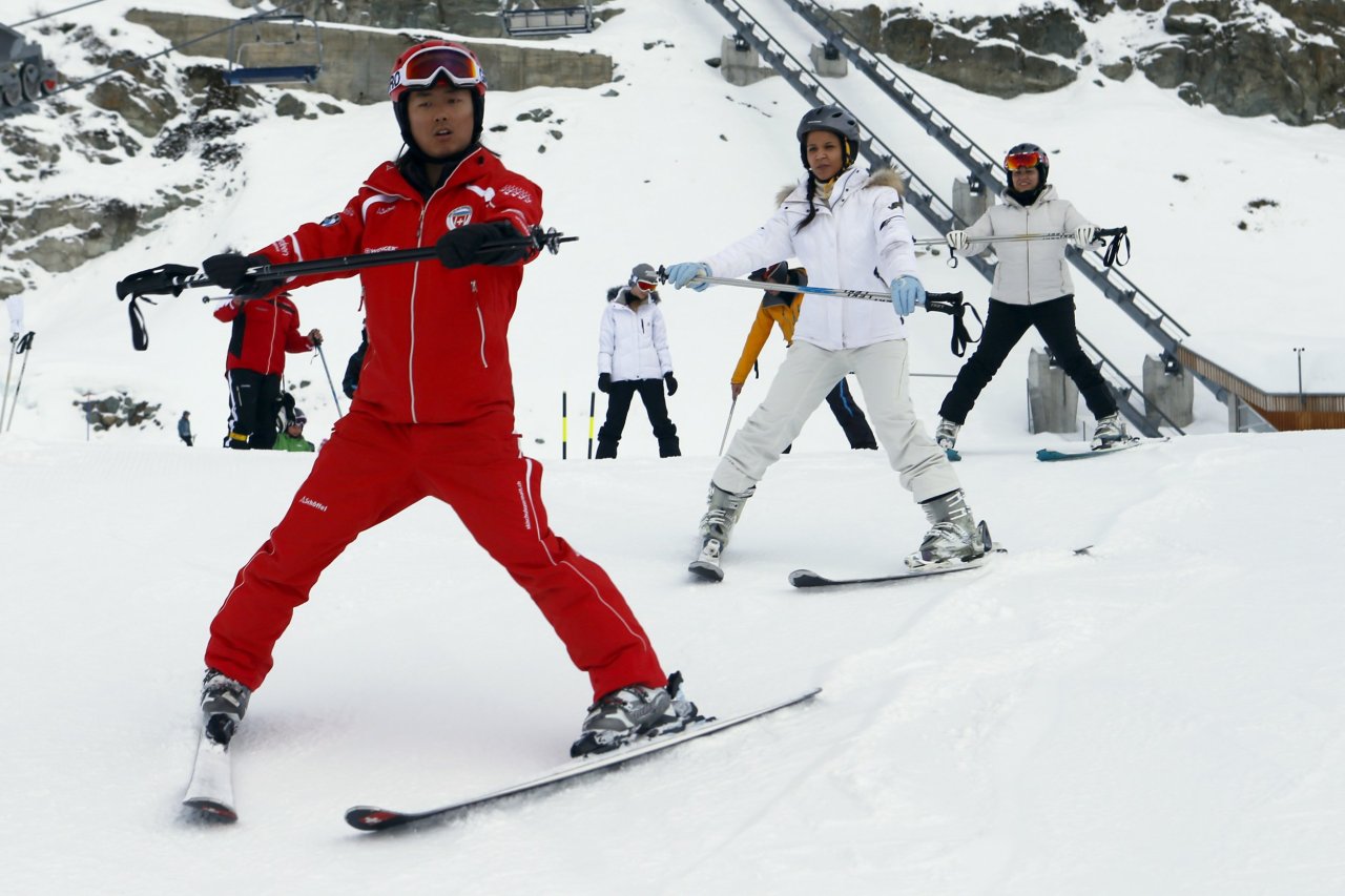 Chinese ski instructor