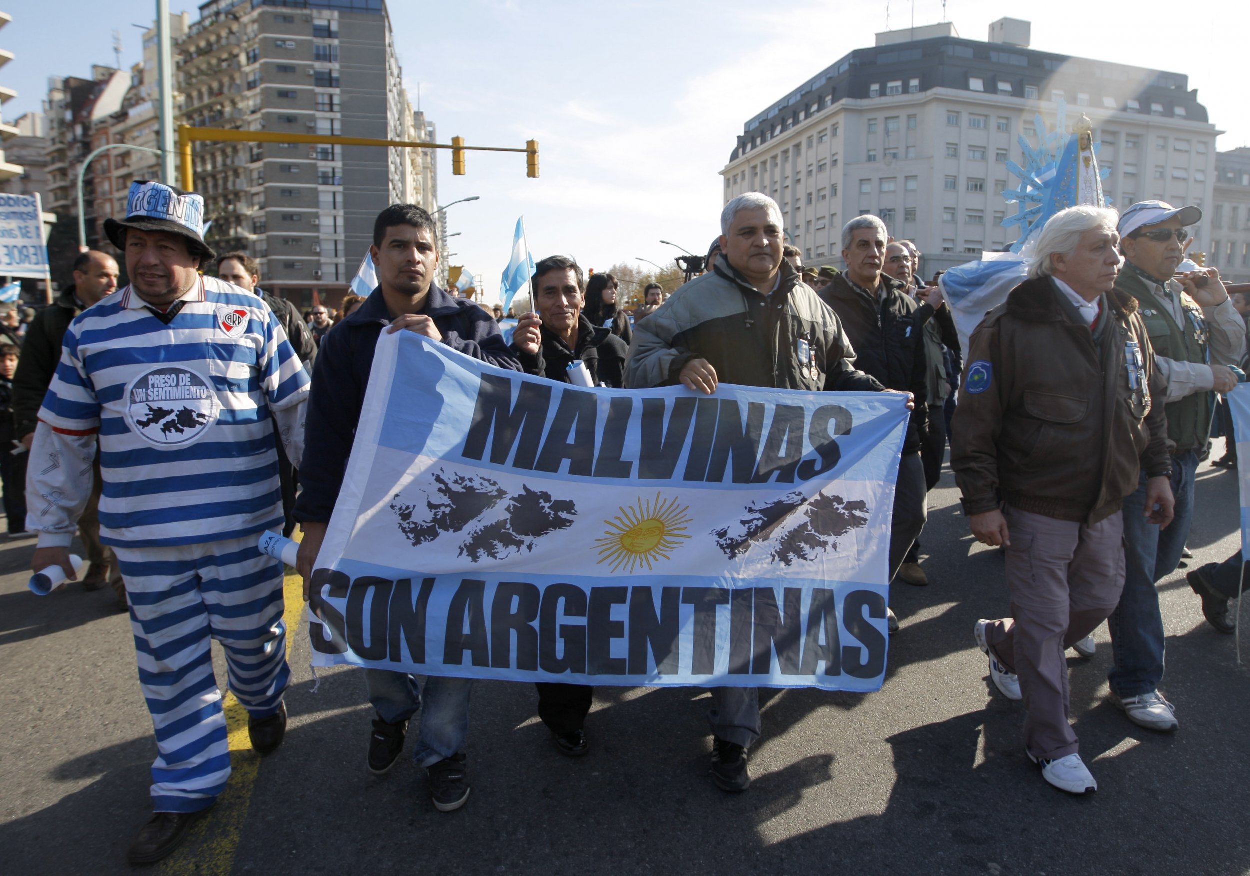 Falklands protest