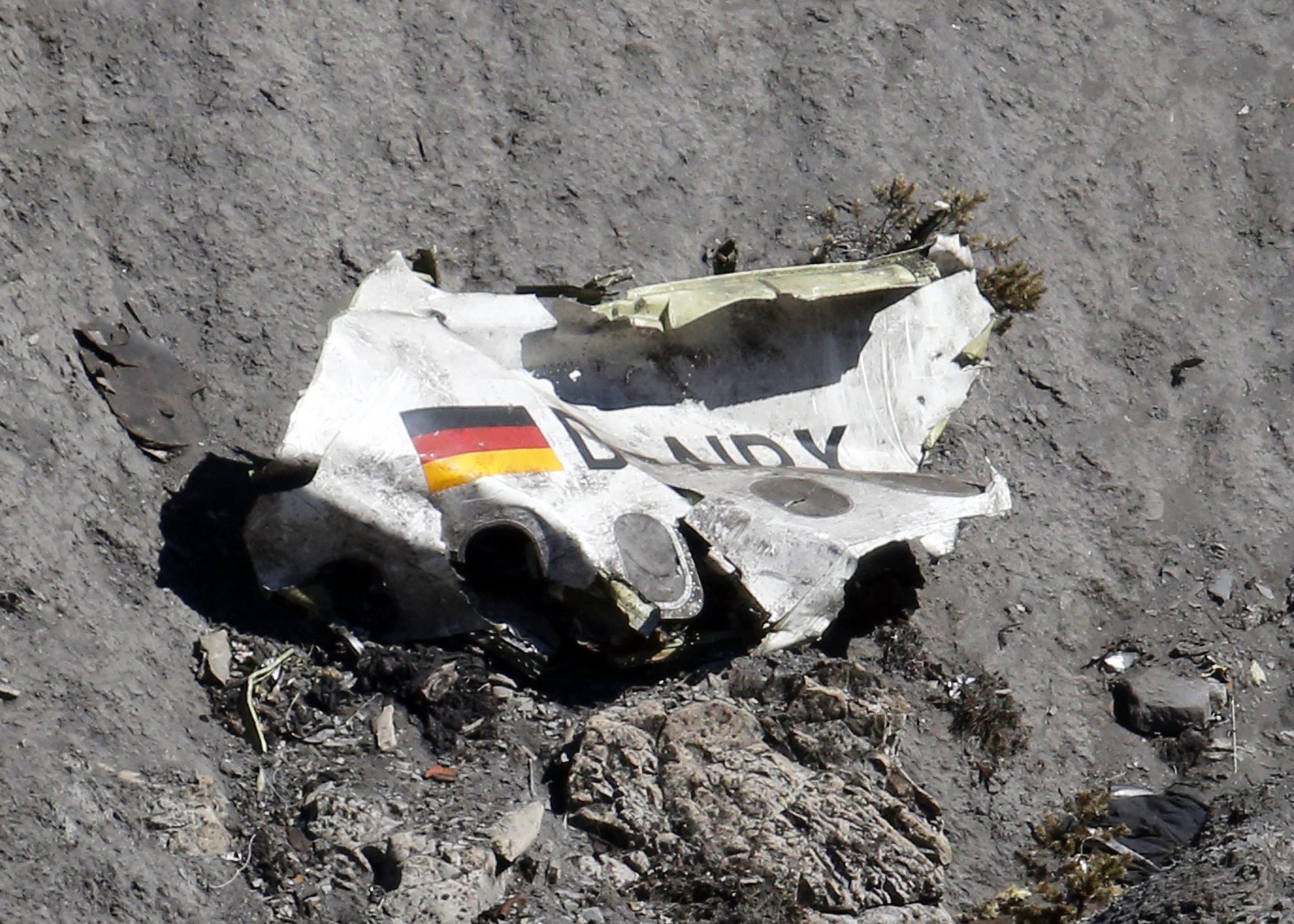 Wreckage of the Germanwings Airbus A320