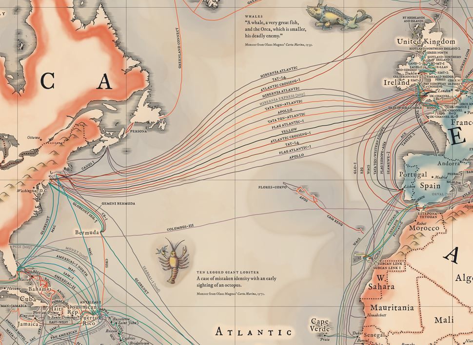 internet world map cables