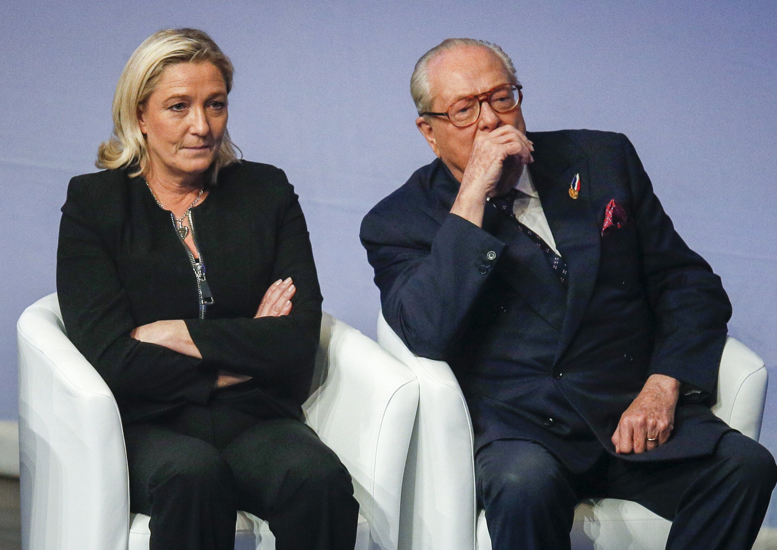 France s Jean Marie  Le Pen  Steps Back to Ease Family Feud