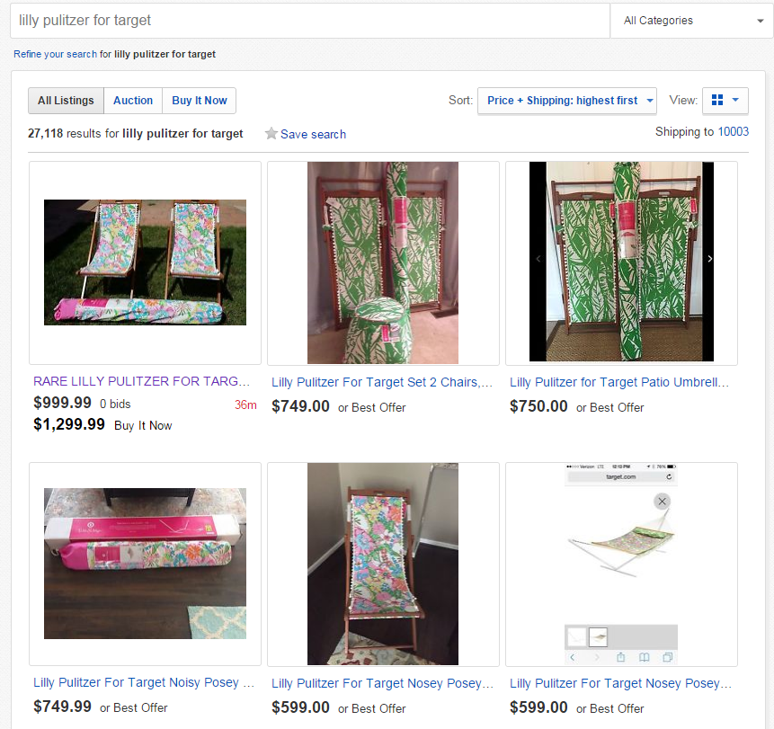 lilly pulitzer target ebay